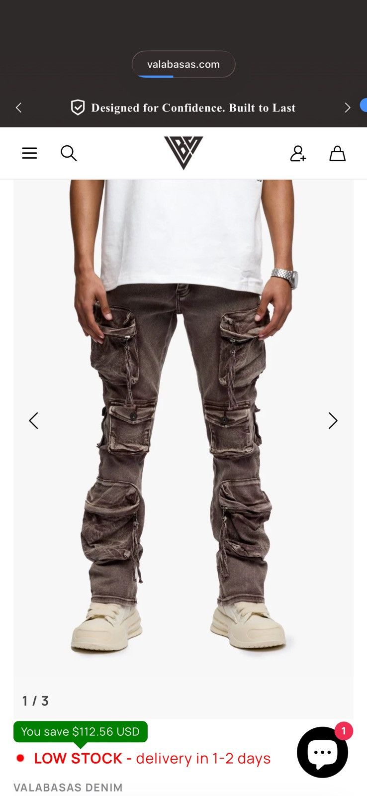 Valabasas Strike Stacked Flare Jean Green Washed - GREEN WASHED / 34 Size US 34 / EU 50 - 1 Thumbnail
