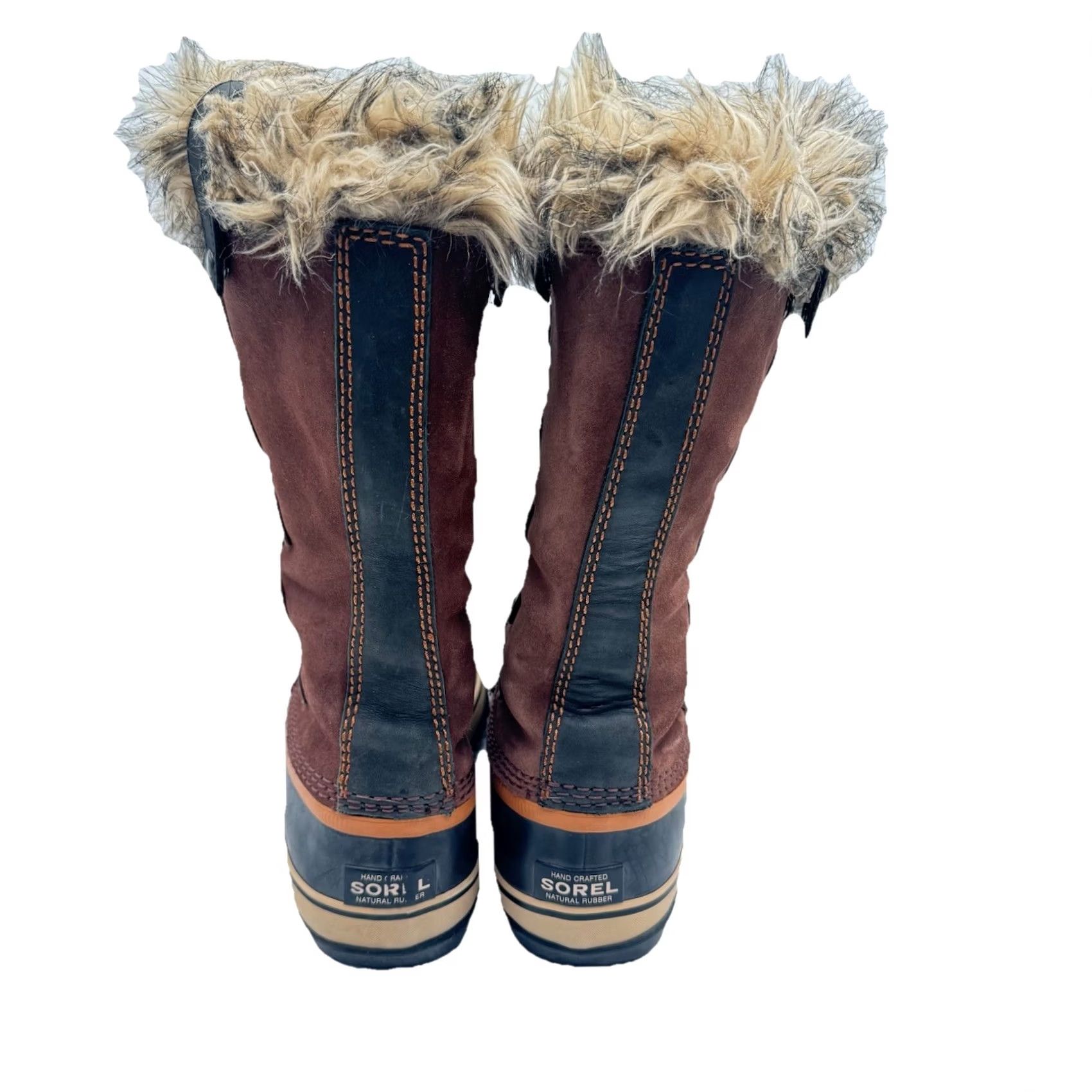 SOREL Sorel Boots Women 9 Joan Of Arctic Waterproof Leather Brown Faux Fur Lined Snow Boot Womens Size US 9 / IT 39 - 3 Thumbnail