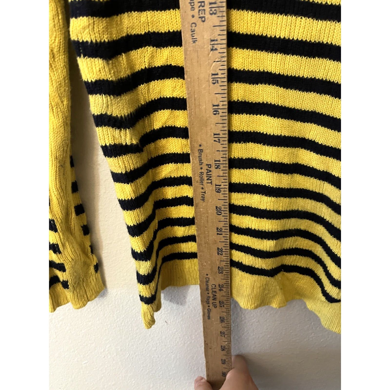 Talbots Talbots Women’s Sweater Knit Pointelle Button Shoulder Yellow Size PS Pullover Knit Crew Neck Casual, Party/Cocktail, Travel Womens Size S / US 4 / IT 40 - 4 Thumbnail
