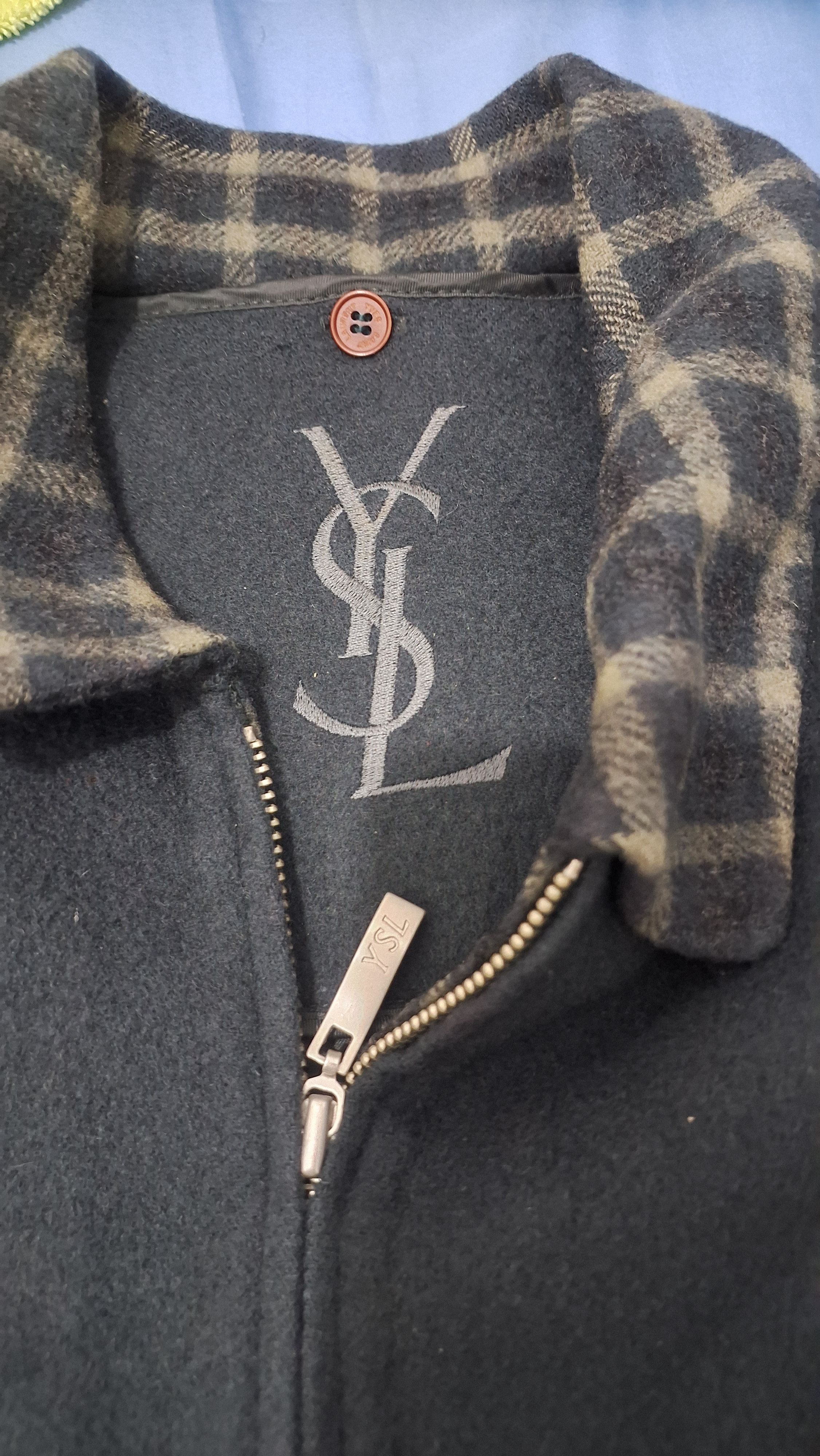 Yves Saint Laurent 🔥Warm Wool Yves Saint Laurent Ysl Pour Homme Jacket Size US L / EU 52-54 / 3 - 12 Thumbnail
