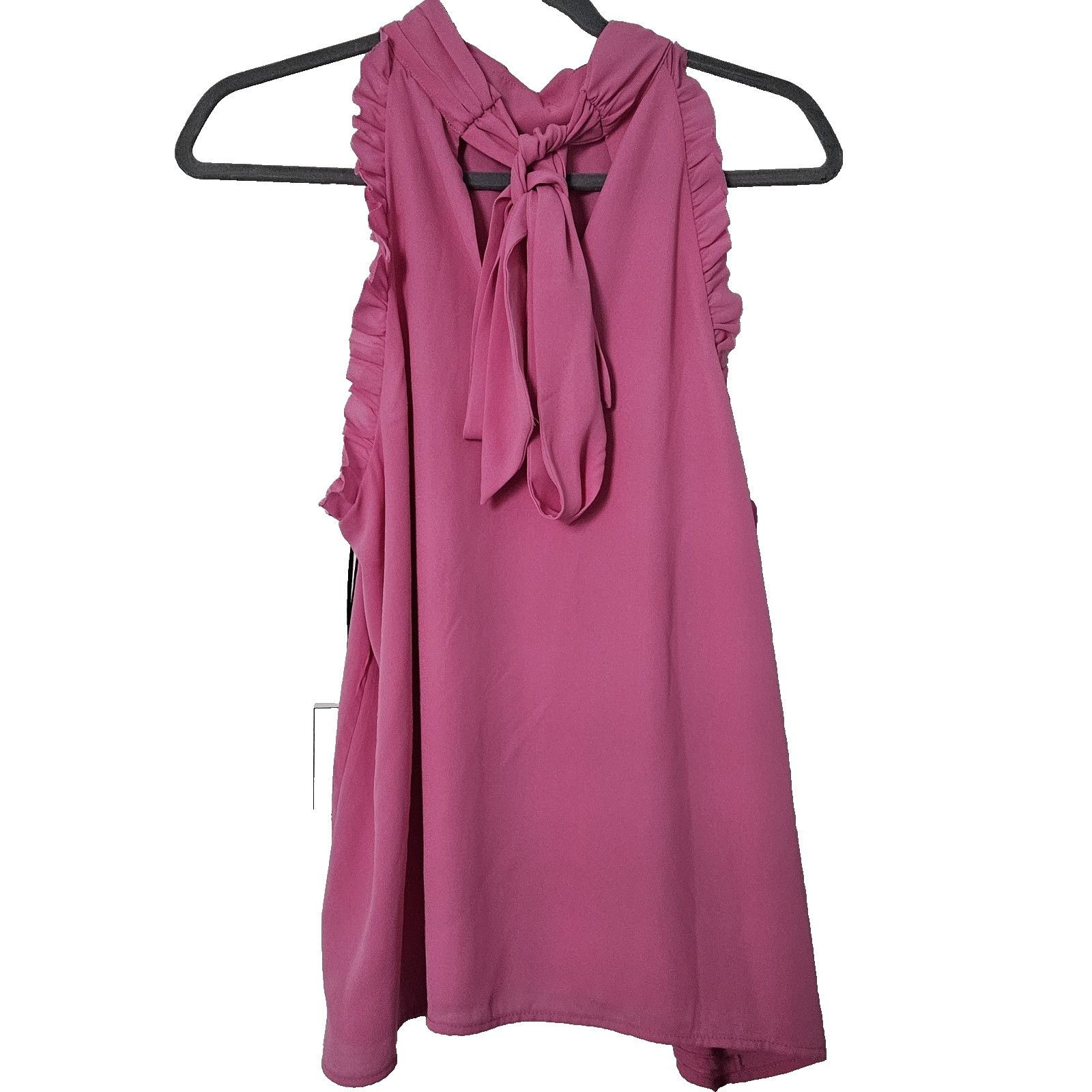 Other 1.State Pink Sleeveless Halter Tie Back Blouse Large Top New Size L / US 10 / IT 46 - 3 Thumbnail