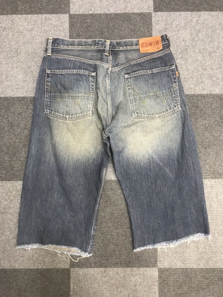 EDWIN 505z Short Mud Wash Rusty Selvedge Jeans