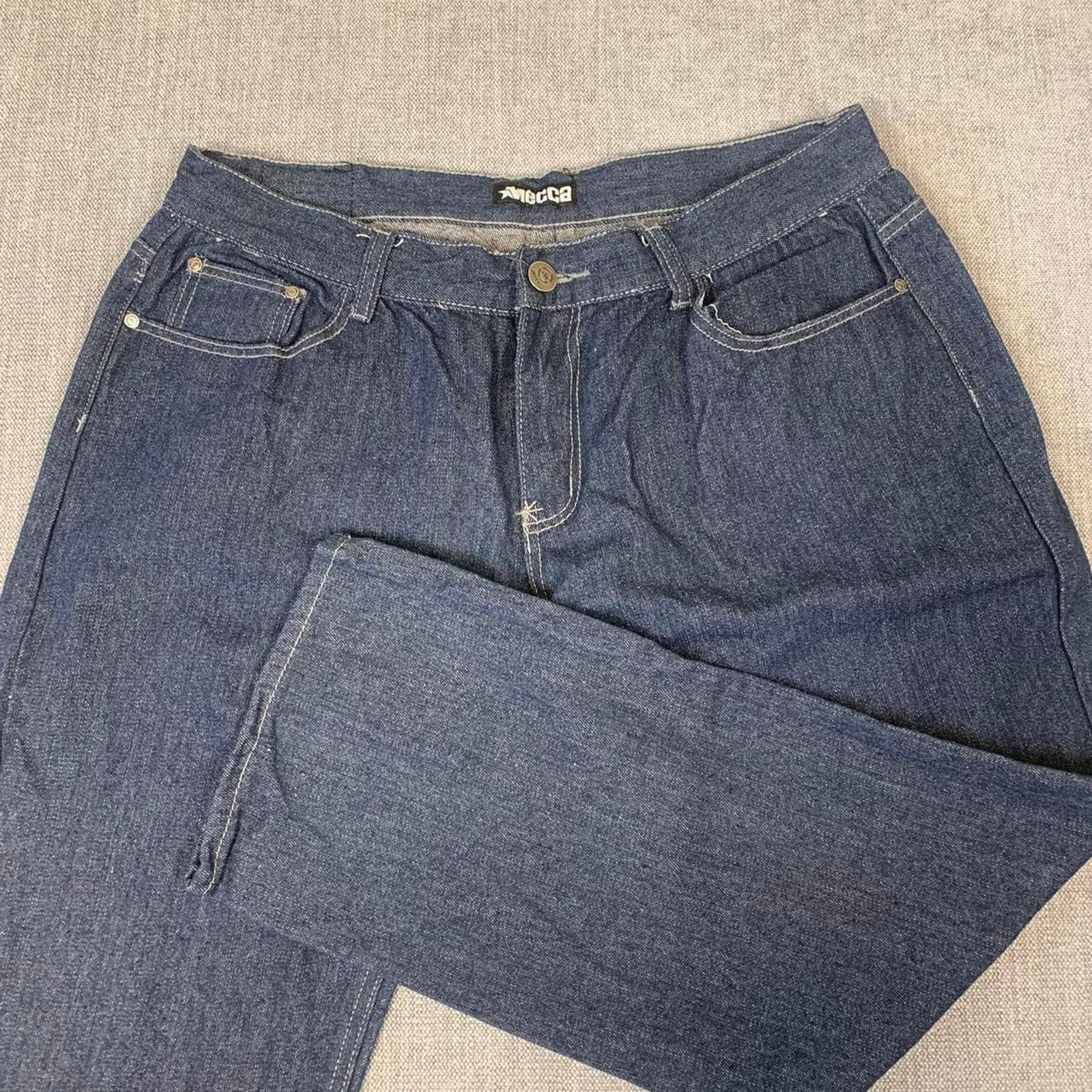 Other Y2K Mecca Baggy Dark Wash Denim Jeans Size US 36 / EU 52 - 7 Thumbnail