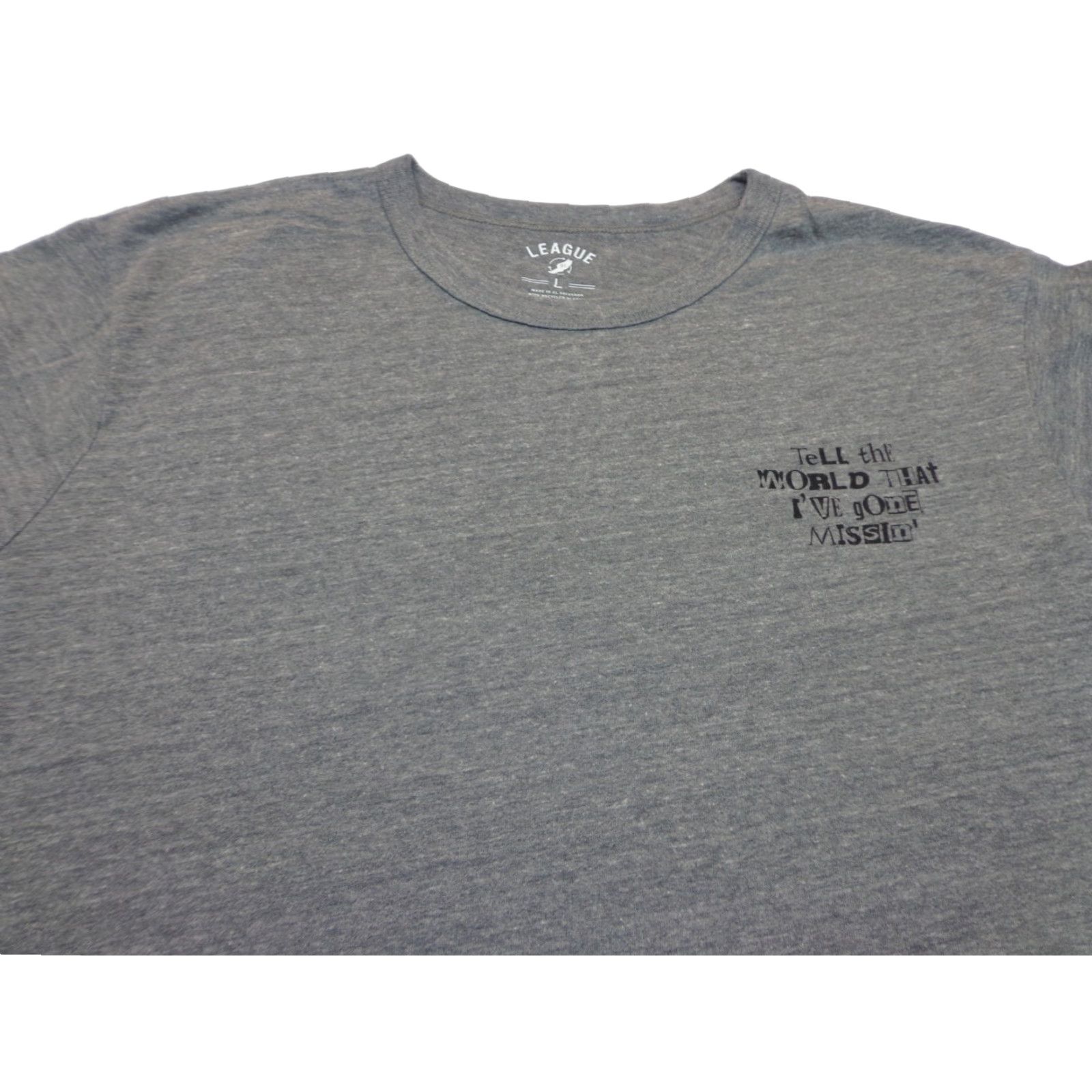 Vintage League Livin' The Soggy Life - Sunny Place For Shady People Gray T Shirt L Mens Adult Short Sleeve Shirt Size US L / EU 52-54 / 3 - 1 Thumbnail