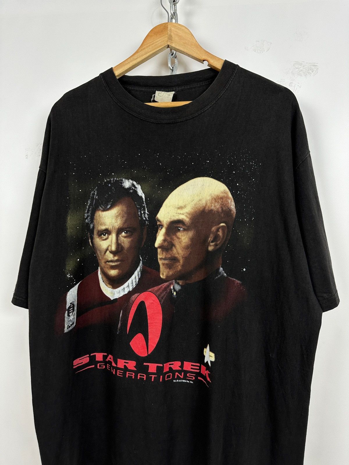Star Wars 1994 Vintage Star Trek The Next Generation Captain Picard Size US XL / EU 56 / 4 - 3 Thumbnail