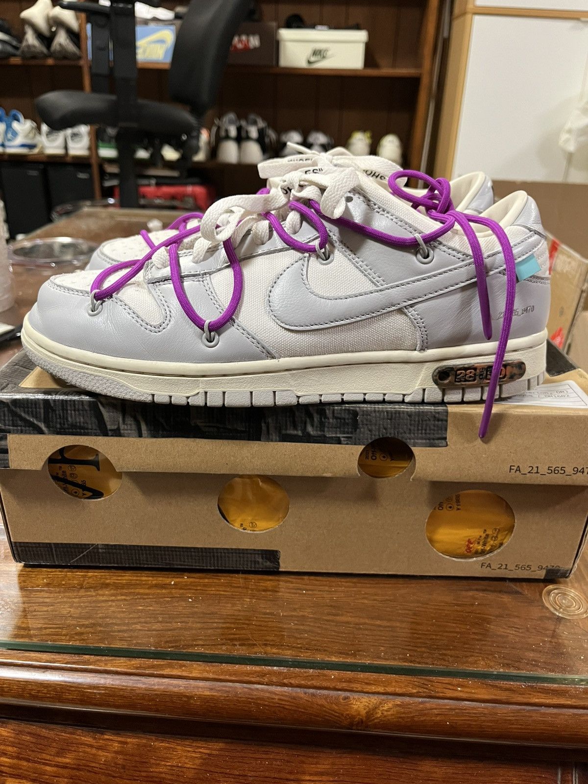 Nike × Off-White Off white dunk lot 28 size 9 Size US 9 / EU 42 - 1 Thumbnail