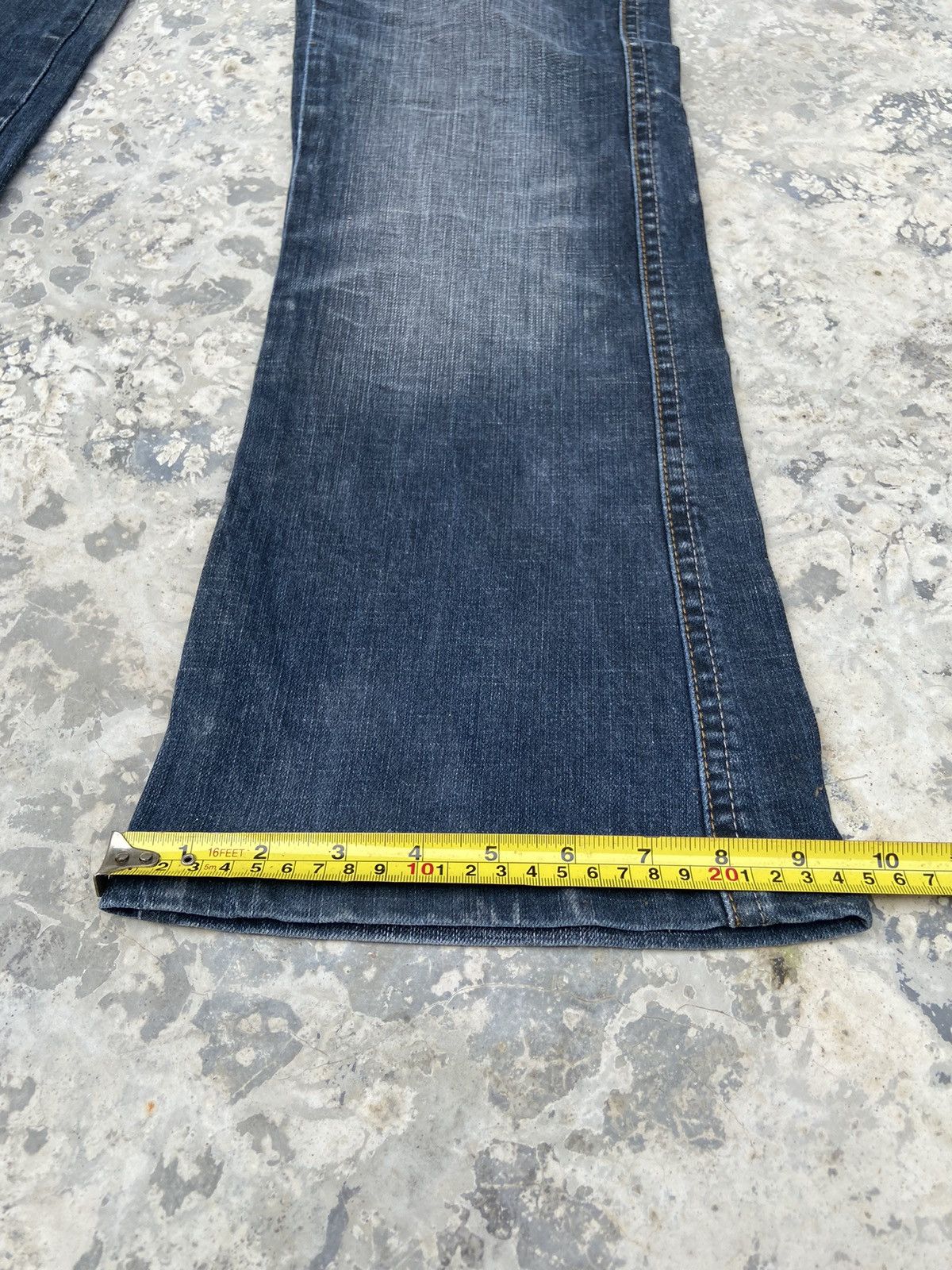 Japanese Brand Vintage Y2K rush hour denim pants flare Size 26" / US 2 / IT 38 - 16 Thumbnail
