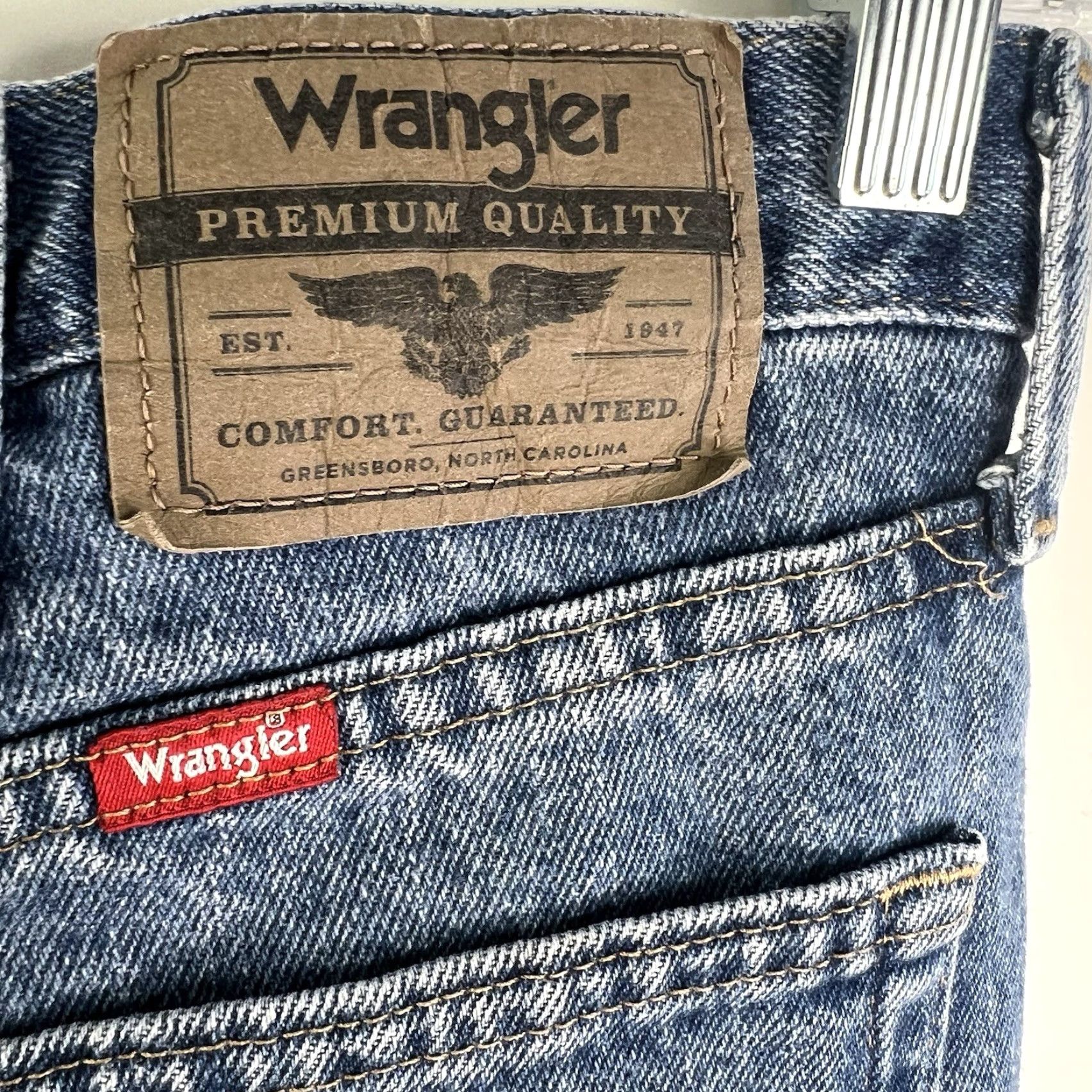 Wrangler Wrangler Denim Bermuda Shorts Men's Size 40 Blue Relaxed Fit 5-Pocket Mid Rise Summer 90s Size US 40 / EU 56 - 4 Thumbnail