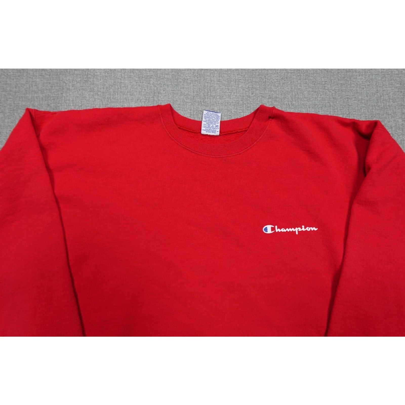 Champion VINTAGE Champion Sweater Mens L Red C Logo Crewneck Sweatshirt Front C Logo Wool? Size US L / EU 52-54 / 3 - 2 Thumbnail
