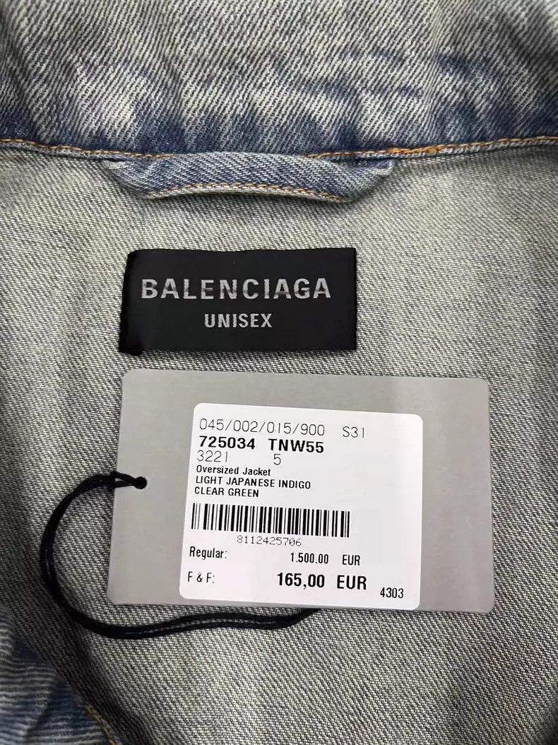 Balenciaga Balenciaga Back Logo monogrammed print casual single-breas Size US XXL / EU 58 / 5 - 6 Thumbnail