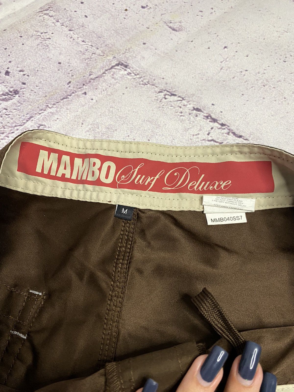 Mambo MENS Mambo Brown Overprint Surf Shorts streetwear Size US 32 / EU 48 - 6 Thumbnail
