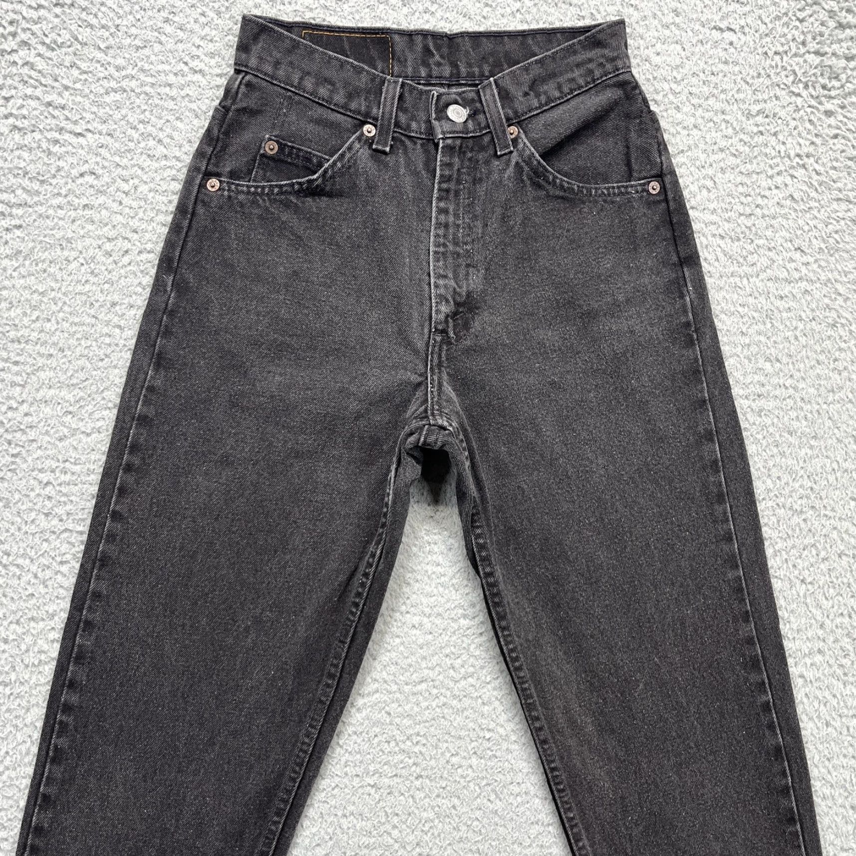 Levi's VINTAGE Levi's 962 Jeans Womens 3 Black USA 90s Loose Fit Straight Leg Jeans Womens Size 26" / US 2 / IT 38 - 7 Thumbnail