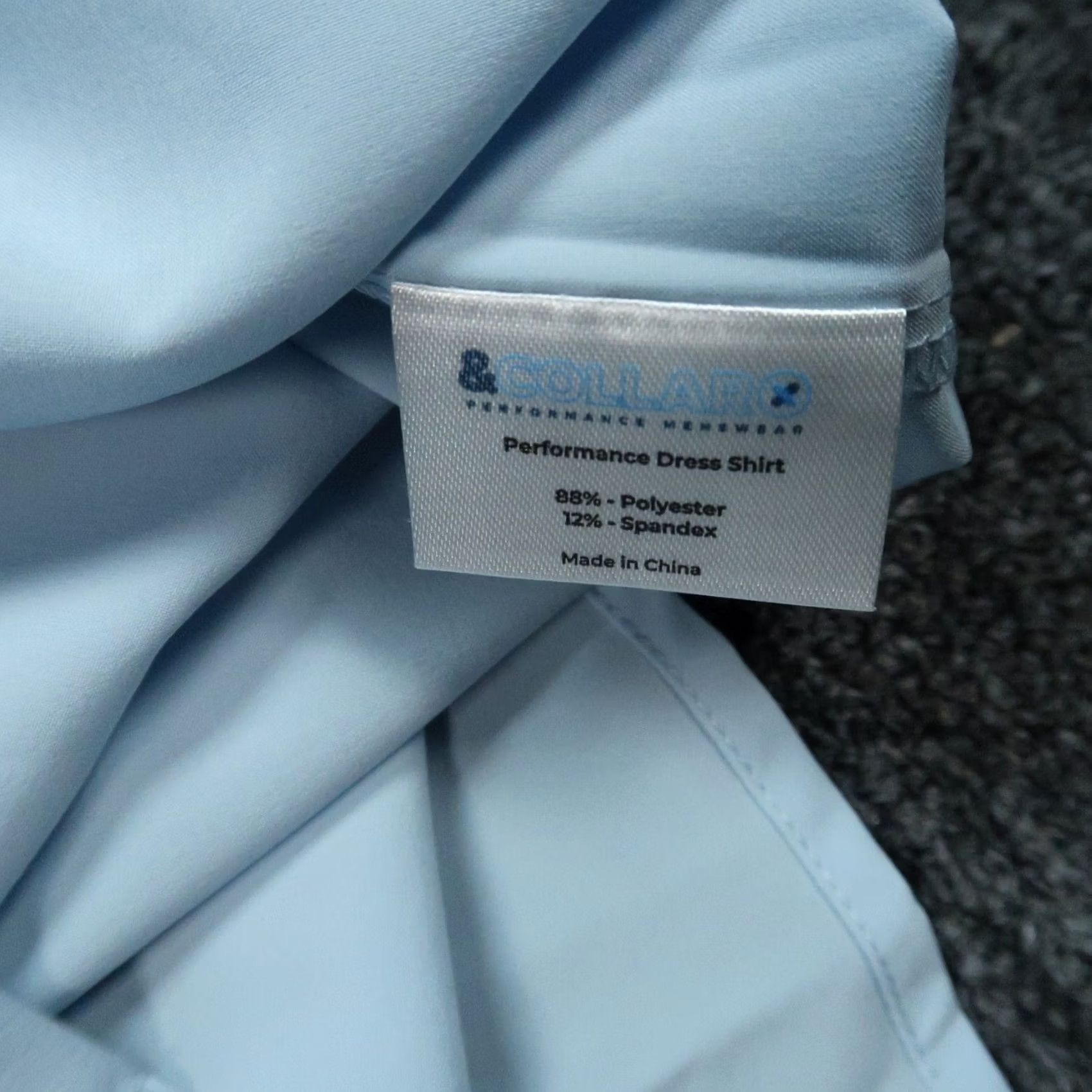 Vintage &Collar Shirt Men Extra Large Blue Slim Fit Performance Stretch Wrinkle Free NWT Size US XL / EU 56 / 4 - 6 Thumbnail