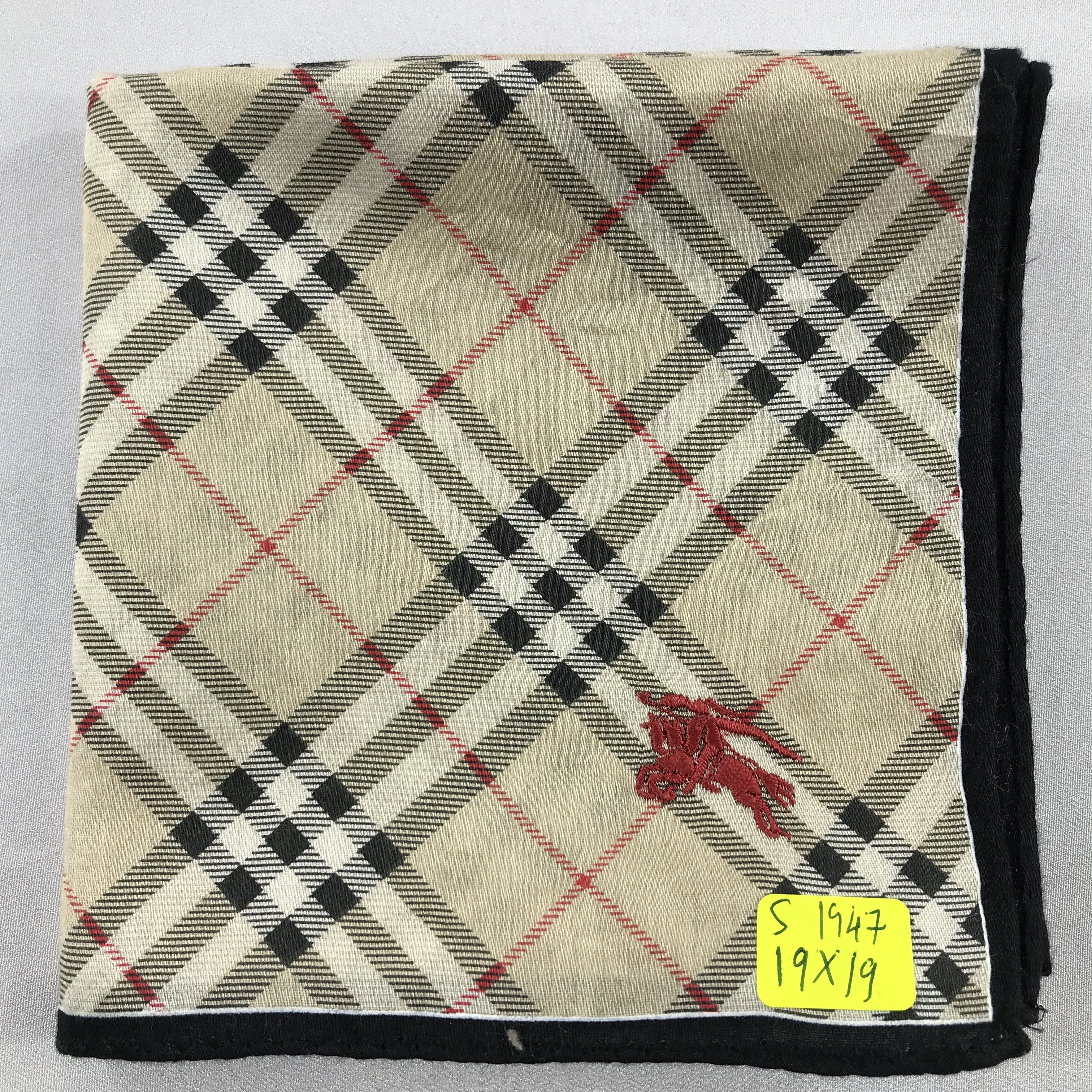 Burberry × Vintage Burberry Bandana / Handkerchief / Neckerchief - S1947 Size ONE SIZE - 5 Thumbnail