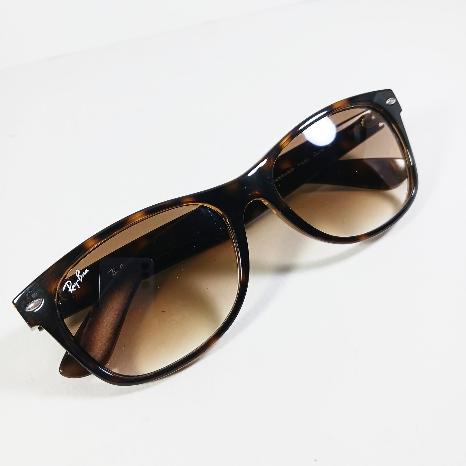 RayBan Ray Ban RB2132 Tortoise Brown New Wayfarer Sunglasses w/Case Size ONE SIZE - 9 Thumbnail