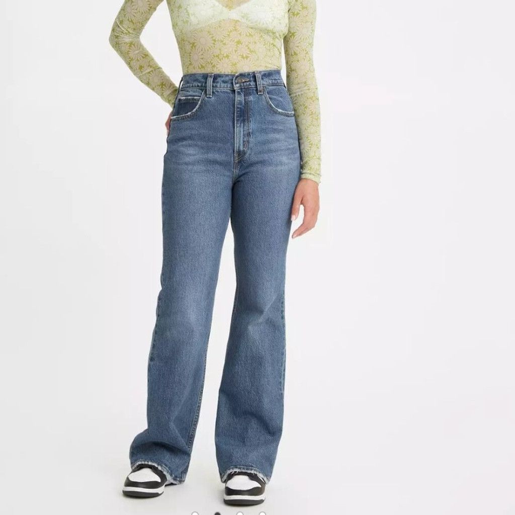 Levi's Levi's 70's High Rise Flare Straight Blue Wash Jeans Size 27 Size 27" / US 4 / IT 40 - 1 Thumbnail