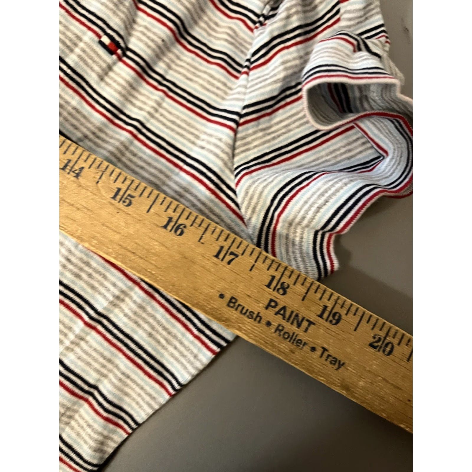 Tommy Hilfiger Womens Tommy Hilfiger V-neck T-shirt XL Multicolor Striped Size XL / US 12-14 / IT 48-50 - 5 Thumbnail