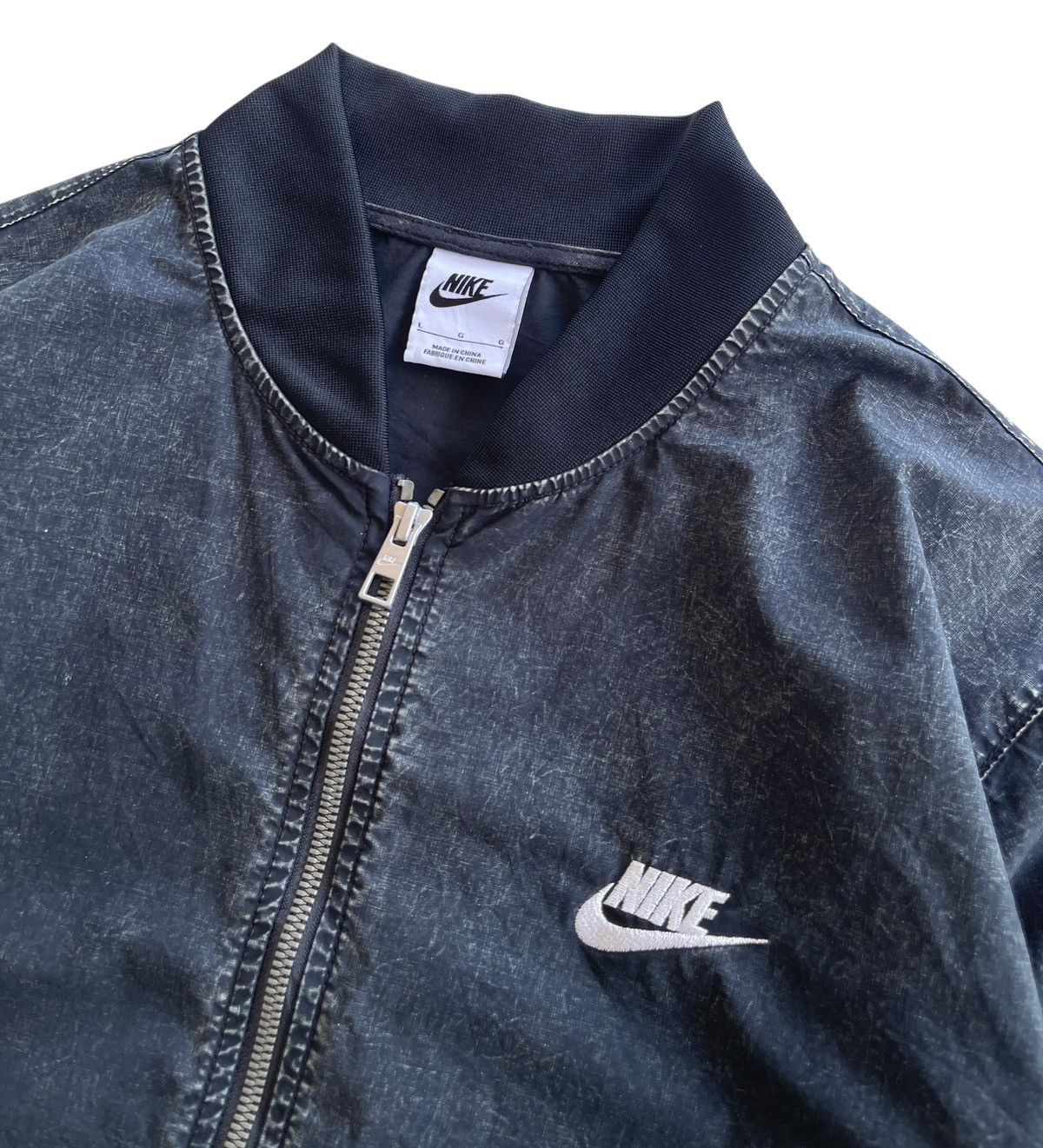 Nike Nike Big Swosh Washed Bomber Jacket Size US L / EU 52-54 / 3 - 7 Thumbnail