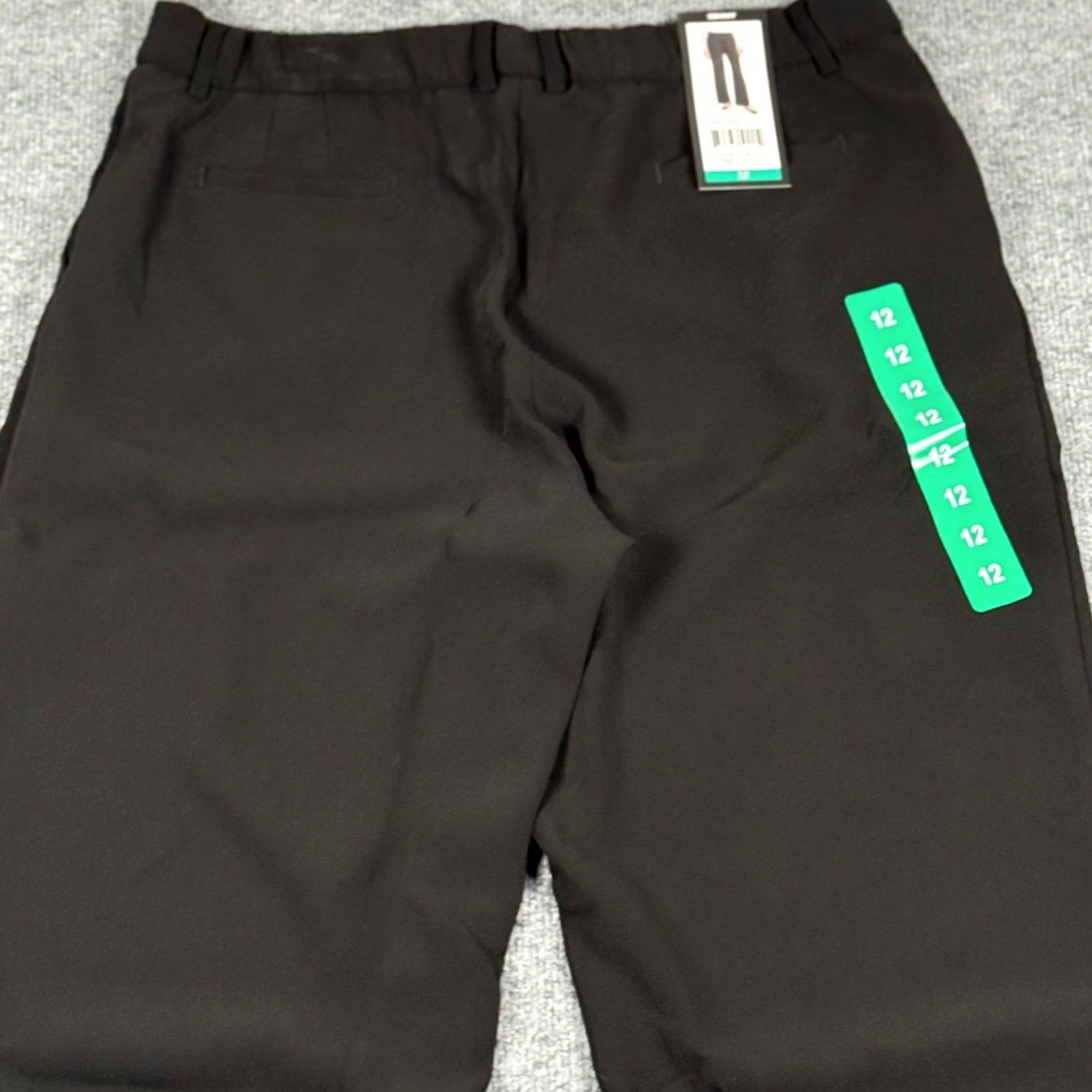 DKNY Wide Leg Dress Pants 12 Black Trousers Minimalist Careerwear Office Corpcore NWT DKNY Size 34" / US 12 / IT 48 - 5 Thumbnail