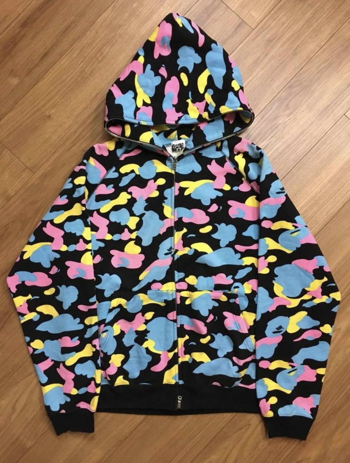 Bape RARE OG 2006 A BATHING APE COTTON CANDY FULLZIP HOODIE Size US M / EU 48-50 / 2 - 1 Thumbnail
