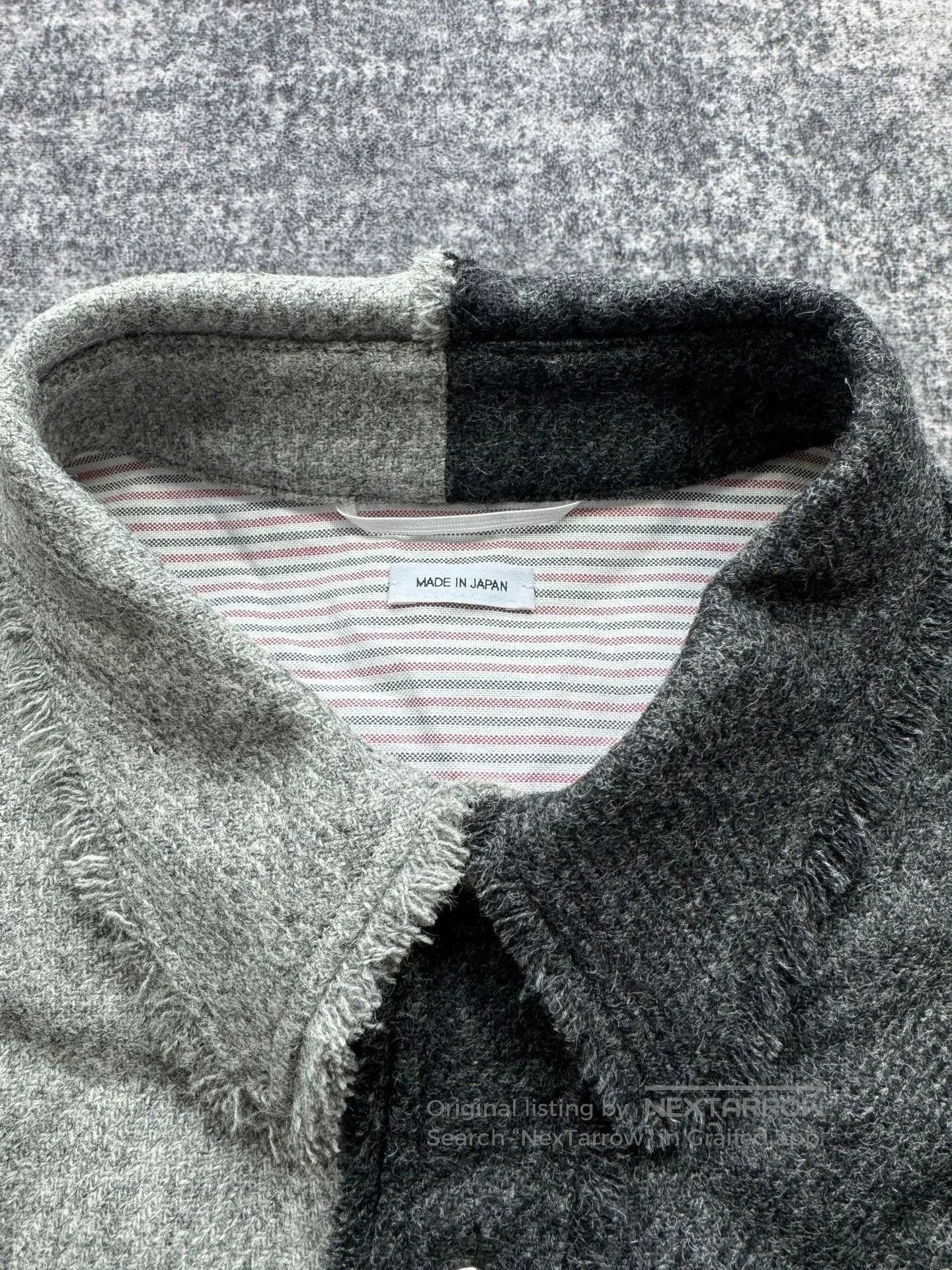 Thom Browne thom browne patchwork fringed wool shirt jacket. Size US M / EU 48-50 / 2 - 3 Thumbnail
