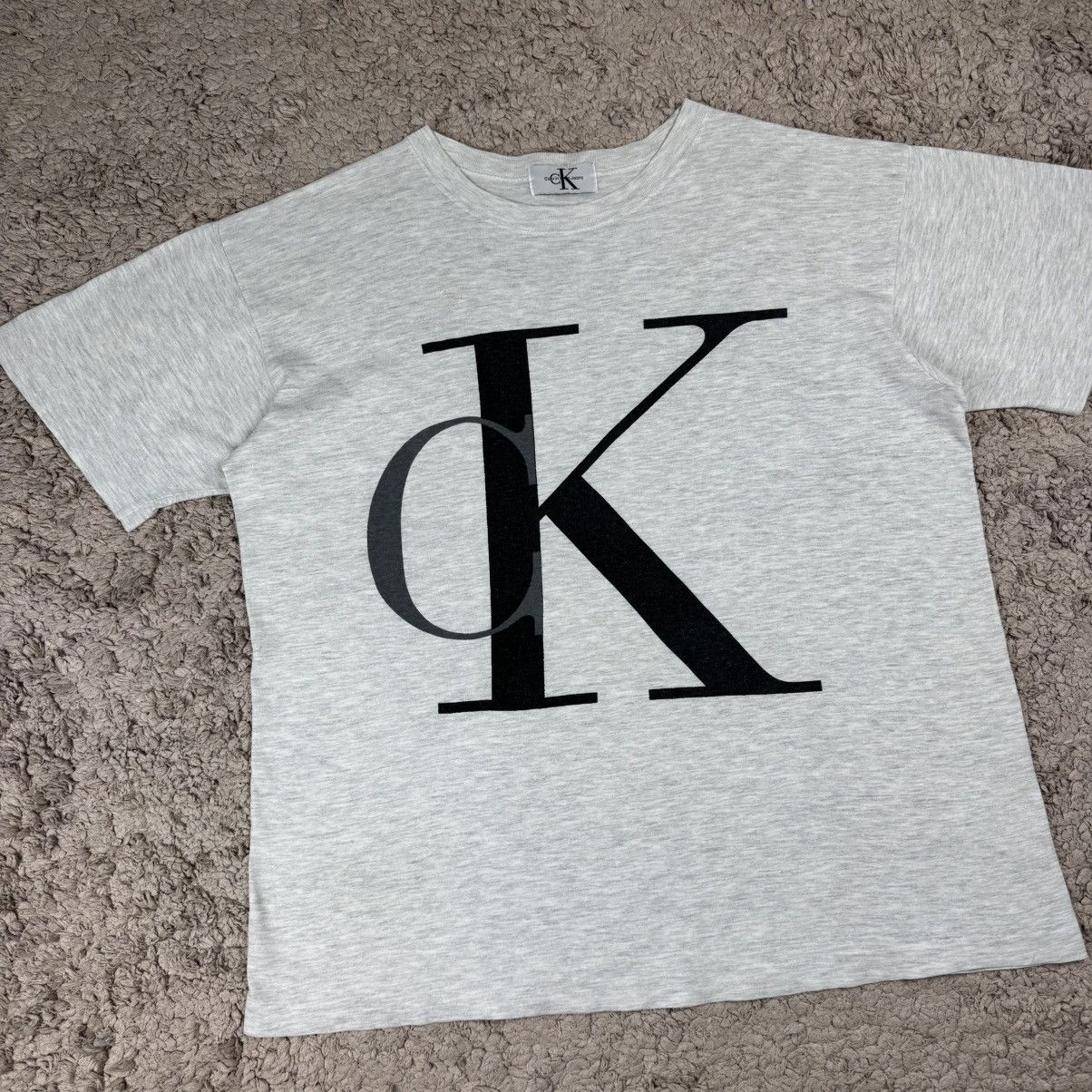 Calvin Klein Vintage Calvin Klein CK Big Logo T-shirt Size US L / EU 52-54 / 3 - 3 Thumbnail