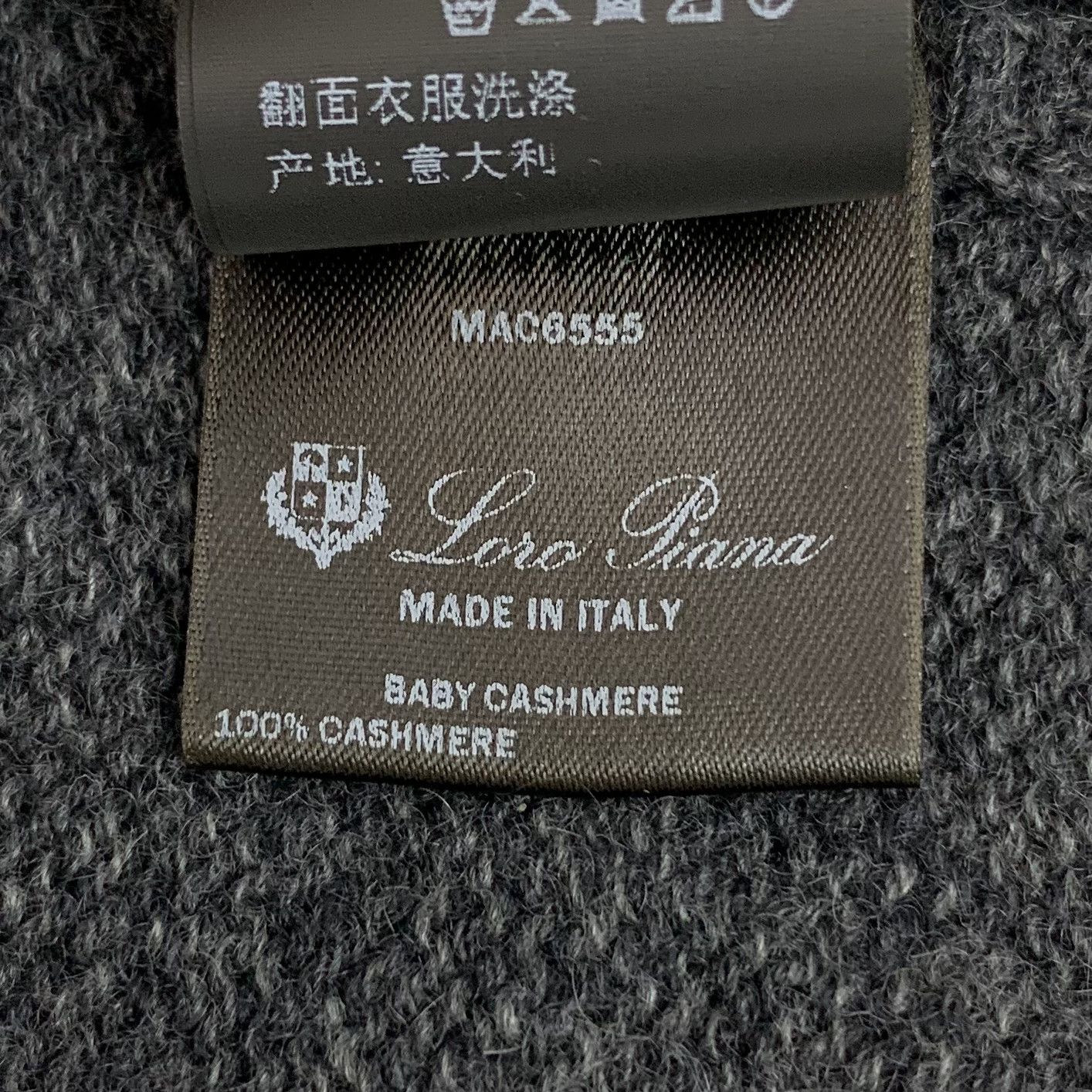 Loro Piana Loro Piana Cashmere Knit Dress Black-Grey (L) Size L / US 10 / IT 46 - 10 Thumbnail