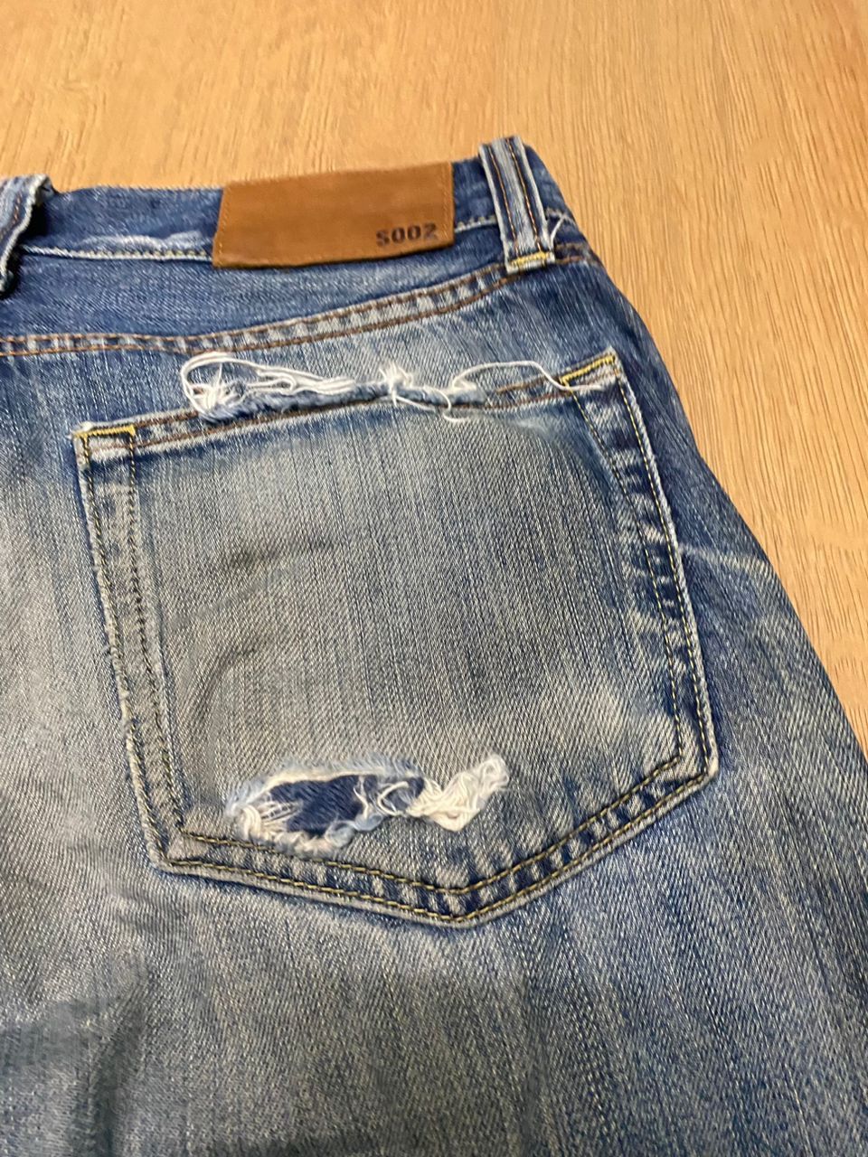 Japanese Brand W30 vintage Uniqlo jeans SS02 Distressed Denim Jeans Size US 30 / EU 46 - 6 Thumbnail