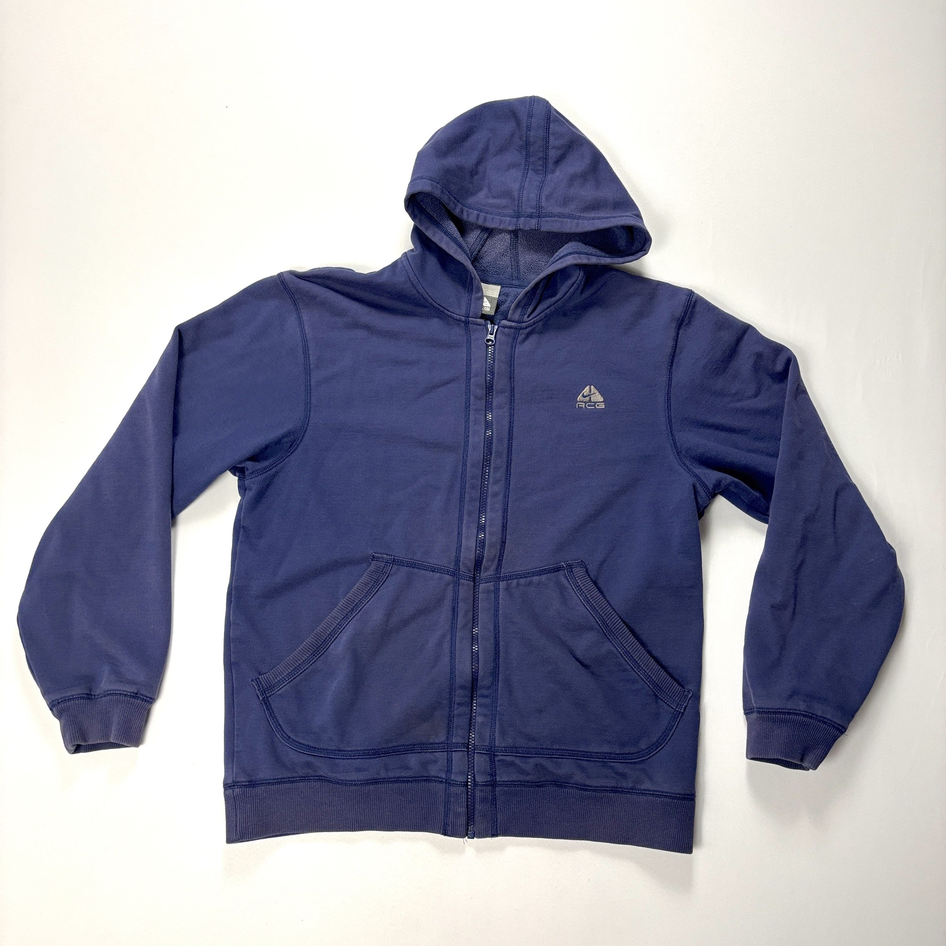 Nike ACG Y2K Nike ACG Mens Zip Up Hoodie Blue Sz M Sweatshirt Size US M / EU 48-50 / 2 - 1 Thumbnail