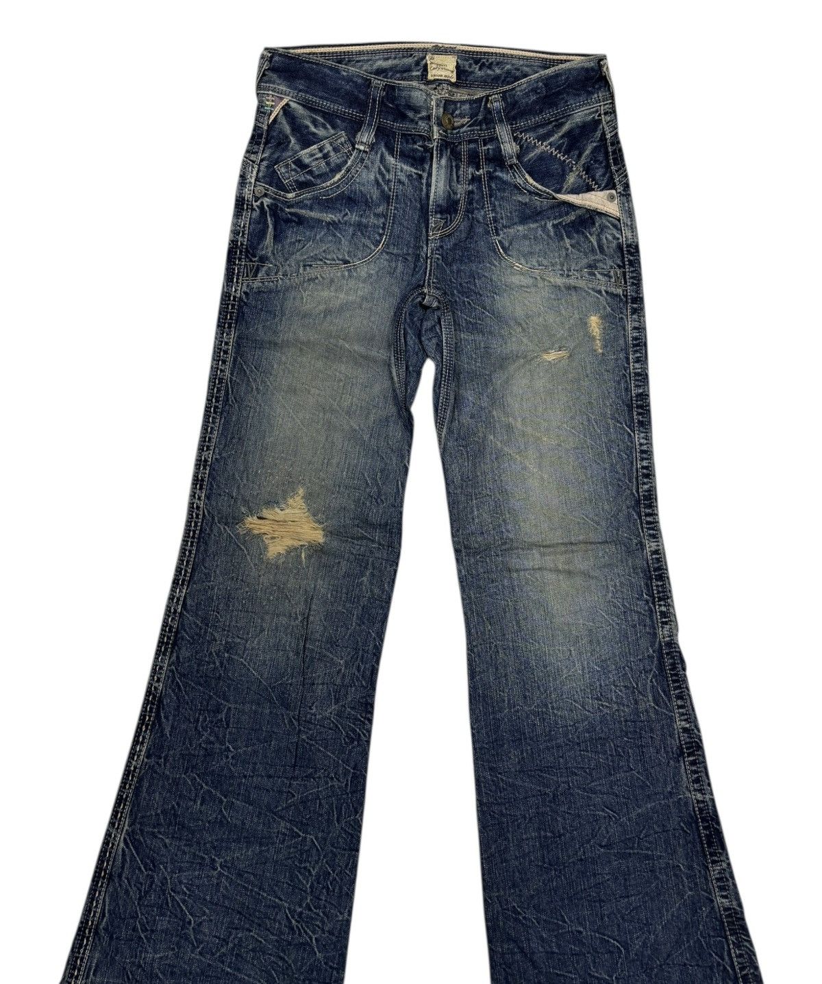 Hysteric Glamour × If Six Was Nine × Le Grande Bleu (L.G.B.) Brappers Flare Jeans Lady Vintage Union Made Bootcut Denim Size 27" / US 4 / IT 40 - 5 Thumbnail