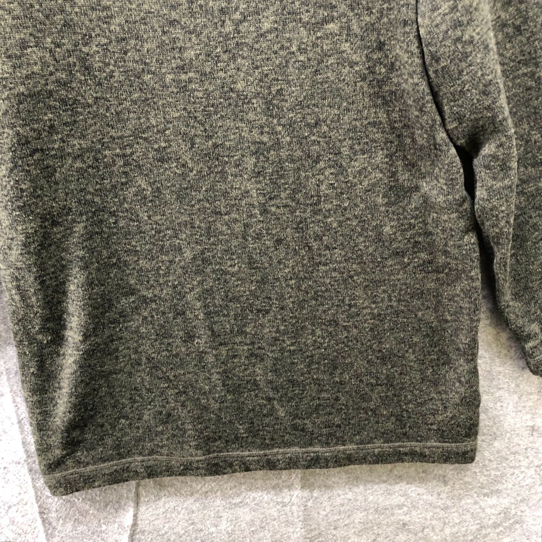 Uniqlo Uniqlo Fleece Turtleneck Tunic Pullover Womens S Green Heather Sweater Oversized Size S / US 4 / IT 40 - 4 Thumbnail