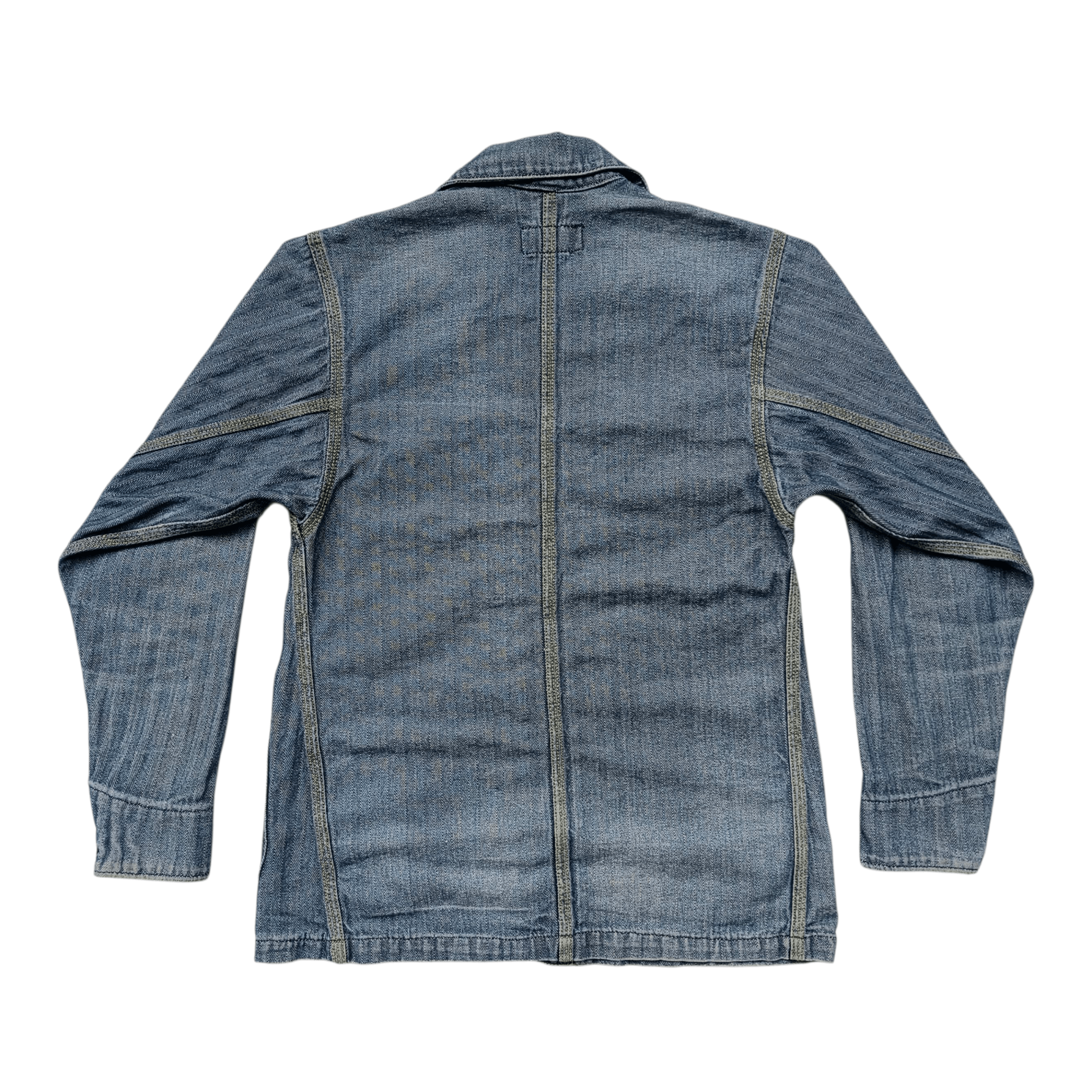 Vintage ‎Vintage Pinecone Chore Jacket Denim Herringbone Twill Size US S / EU 44-46 / 1 - 2 Thumbnail