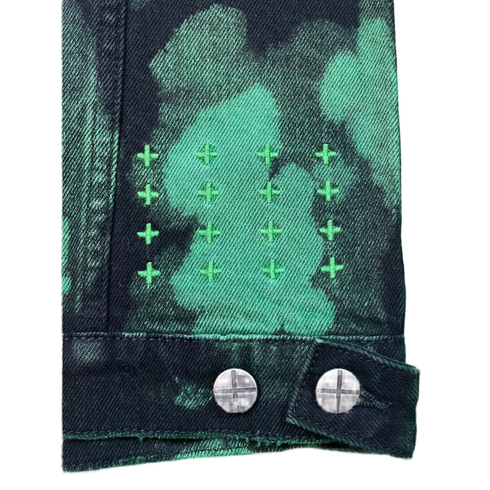 Ksubi Ksubi Black & Green Jean Jacket Size US L / EU 52-54 / 3 - 3 Thumbnail