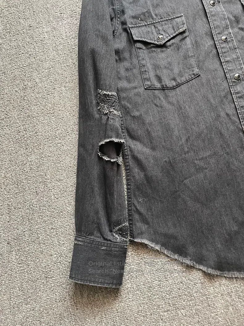 Saint Laurent Paris Saint Laurent Paris Cat Eye Destroyed Shirt Size US M / EU 48-50 / 2 - 3 Thumbnail