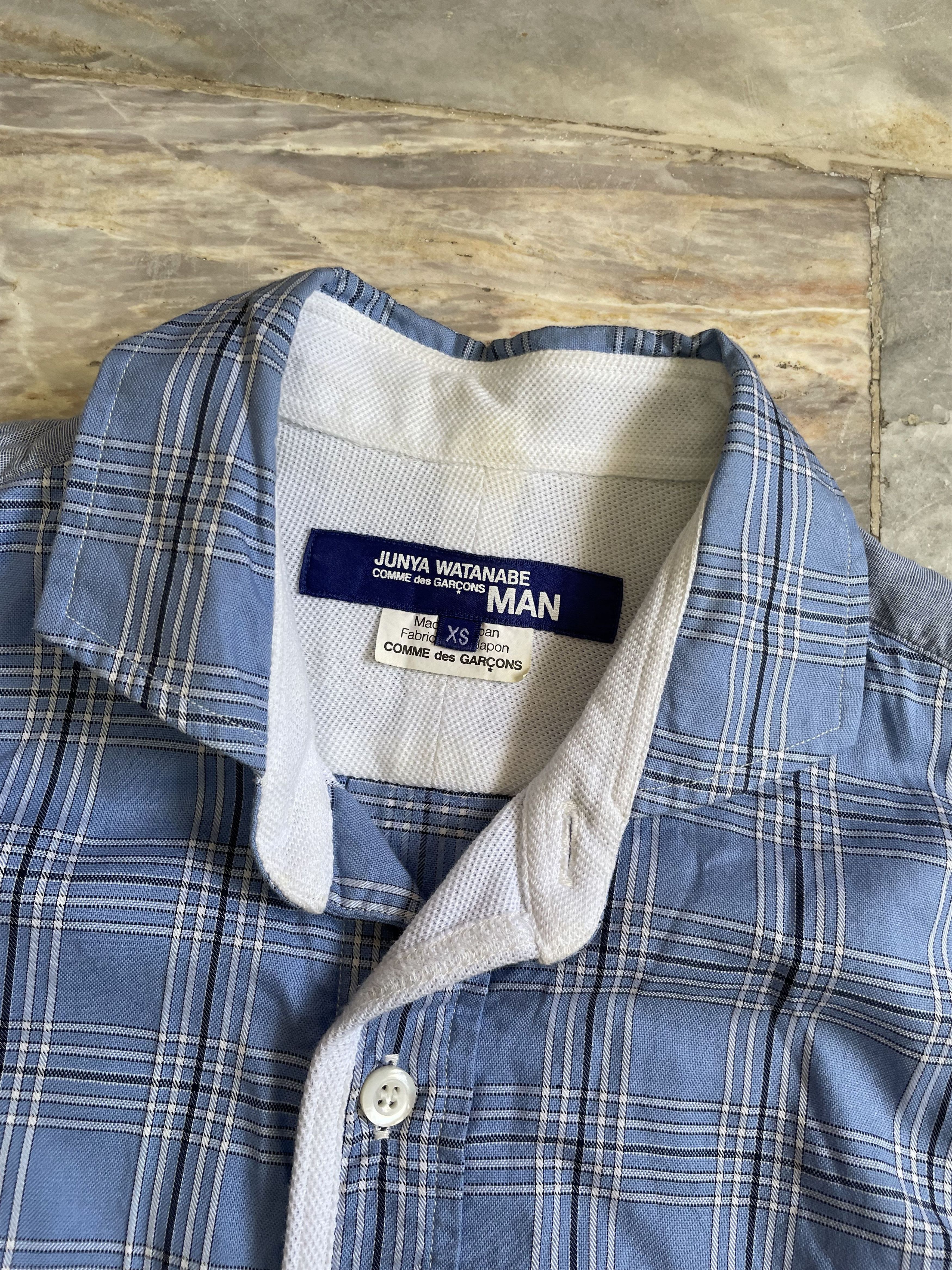 Comme des Garcons × Junya Watanabe JUNYA WATANABE CDG - Check Longsleeve Polo -AD2012 Size US XS / EU 42 / 0 - 4 Thumbnail