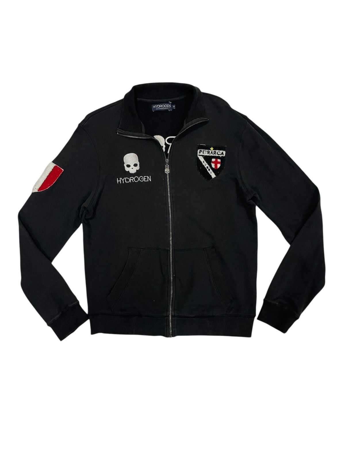 HYDROGEN Hydrogen Petrarca Trainer Jacket Zipper Embroidery Skull Size US XL / EU 56 / 4 - 4 Thumbnail