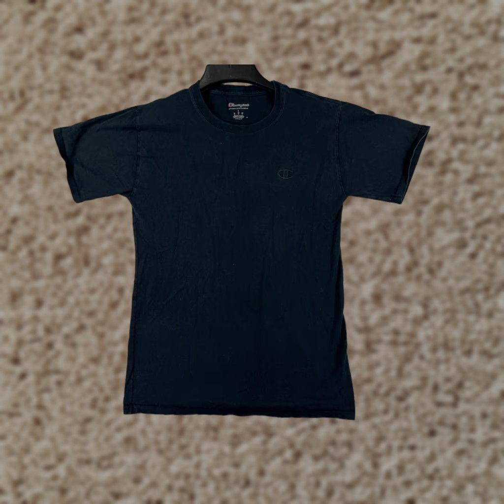 Champion Champion Shirt Mens Small Black Embroidered Logo Short Sleeve Crew Neck Cotton Size US S / EU 44-46 / 1 - 1 Thumbnail