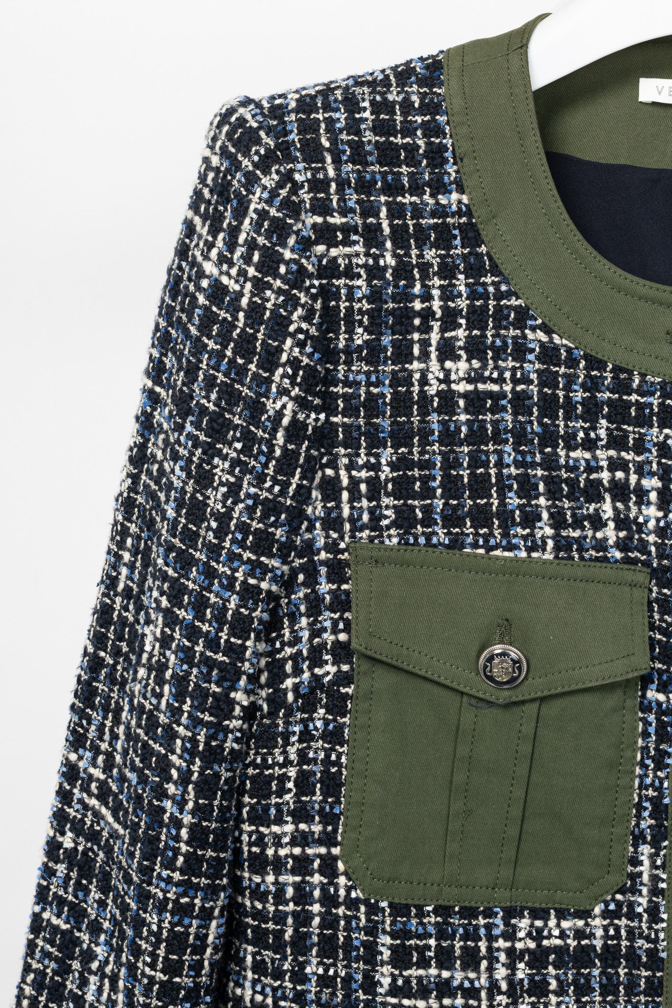 Veronica Beard Veronica Beard Fielding Cotton-Blend Tweed Dickey Jacket Size L / US 10 / IT 46 - 5 Thumbnail