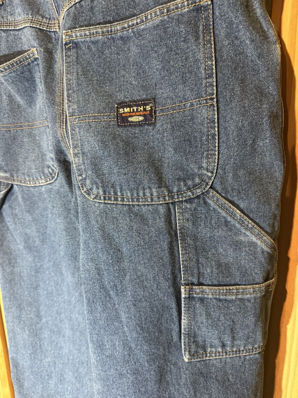 Other Smiths Denim Plaid Lined Carpenter Pants Size US 34 / EU 50 - 4 Thumbnail