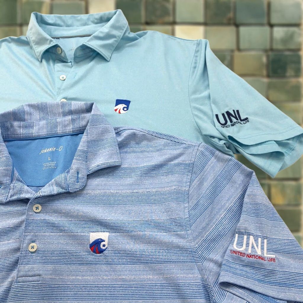 johnnie-O VINTAGE Johnnie-O Large Mens Golf SS Button Polo Striped Shirt LOT OF 2 MINT Size US L / EU 52-54 / 3 - 1 Thumbnail
