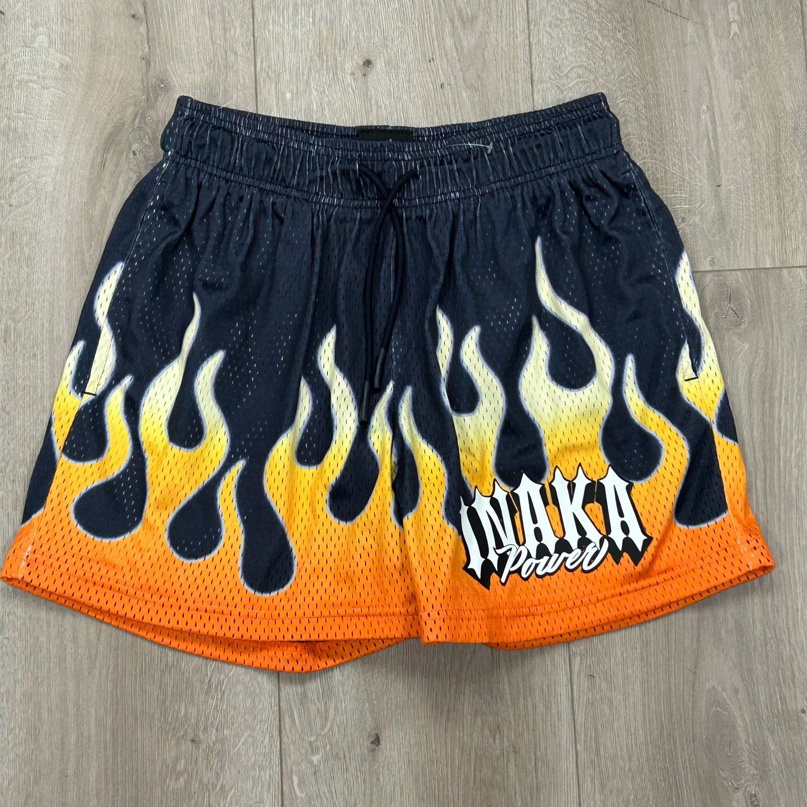 Stussy Inaka Power Orange Flame Mesh Shorts size Small S B3 Size US 30 / EU 46 - 1 Thumbnail