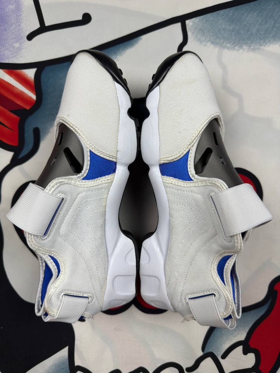 Nike Nike Air Rifts White Royal Blue and Black Trainers Size US 6 / IT 36 - 5 Thumbnail