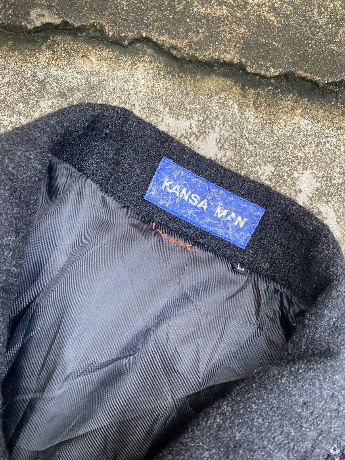 Kansai Yamamoto 🔥 Rare 🔥 Vintage Kansai Man by Kansai Yamamoto Wool Jacket Size US L / EU 52-54 / 3 - 4 Thumbnail