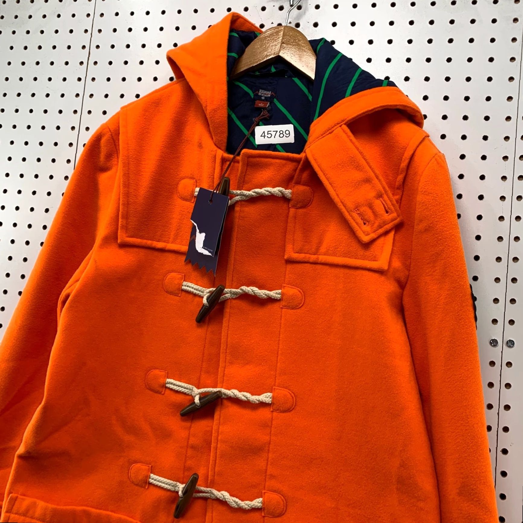 Rowing Blazers VINTAGE Rowing Blazers Overcoat Coat Duffle Toggle Orange Small Mens NWT Winter Size 36R - 7 Thumbnail
