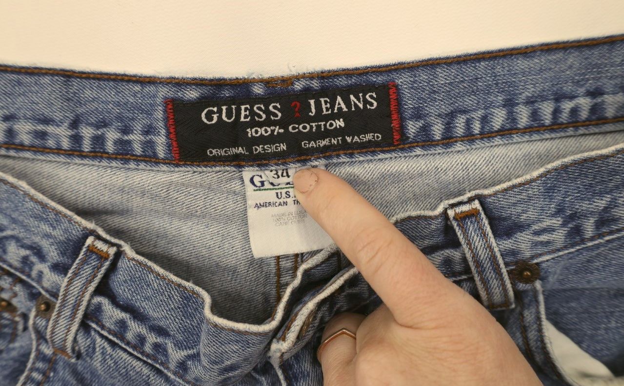 Guess × Vintage Vintage 90s Guess Jeans Loose Denim Jean Shorts Jorts USA Size US 34 / EU 50 - 7 Thumbnail