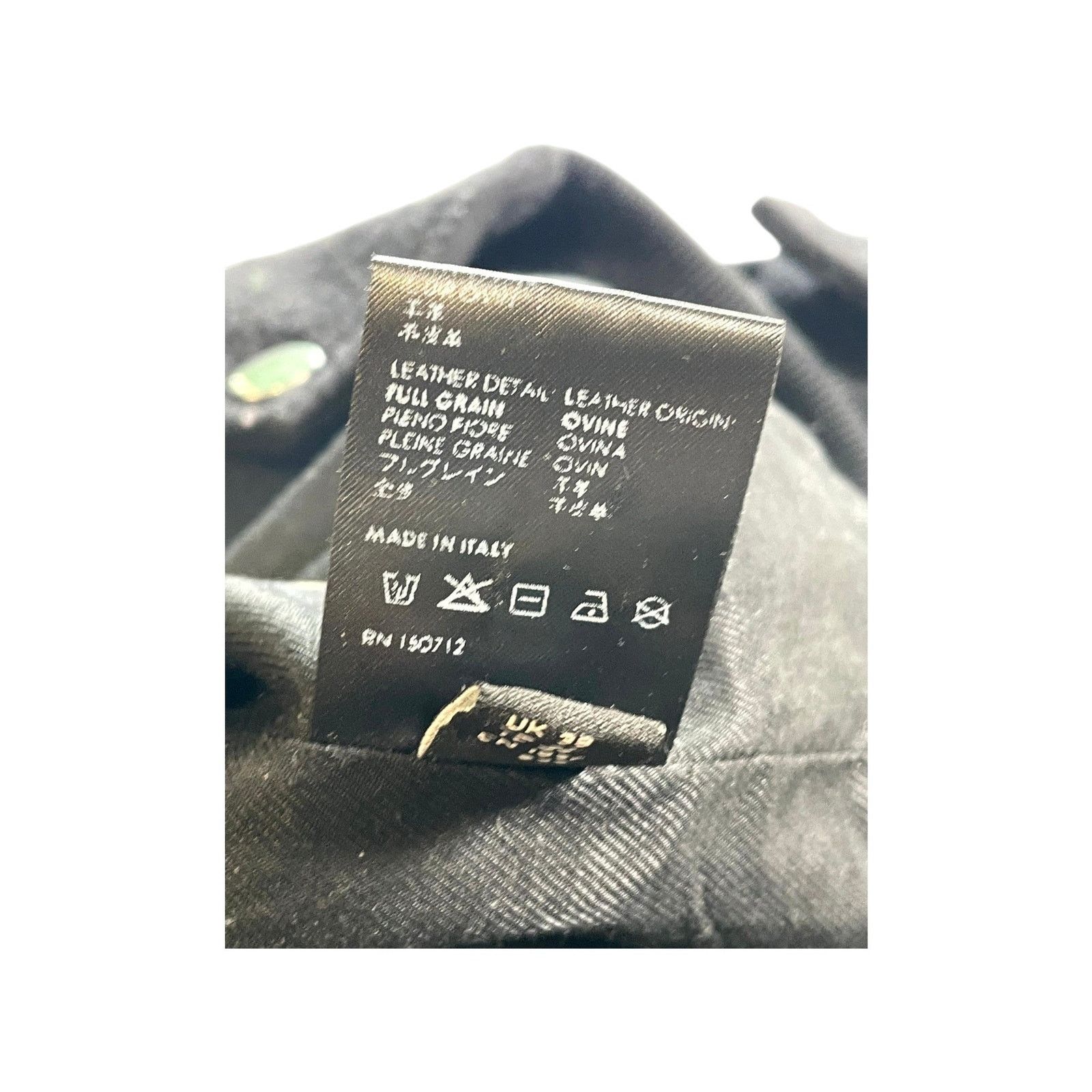 Amiri Amiri Leather "Varsity" Black & Cream Jacket Size US M / EU 48-50 / 2 - 7 Thumbnail