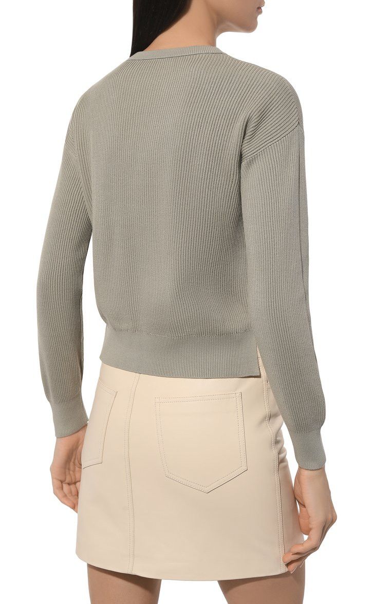 Brunello Cucinelli o1y0825 Crewneck Sweater in Military Green Size 3XL / US 20-22 - 4 Thumbnail