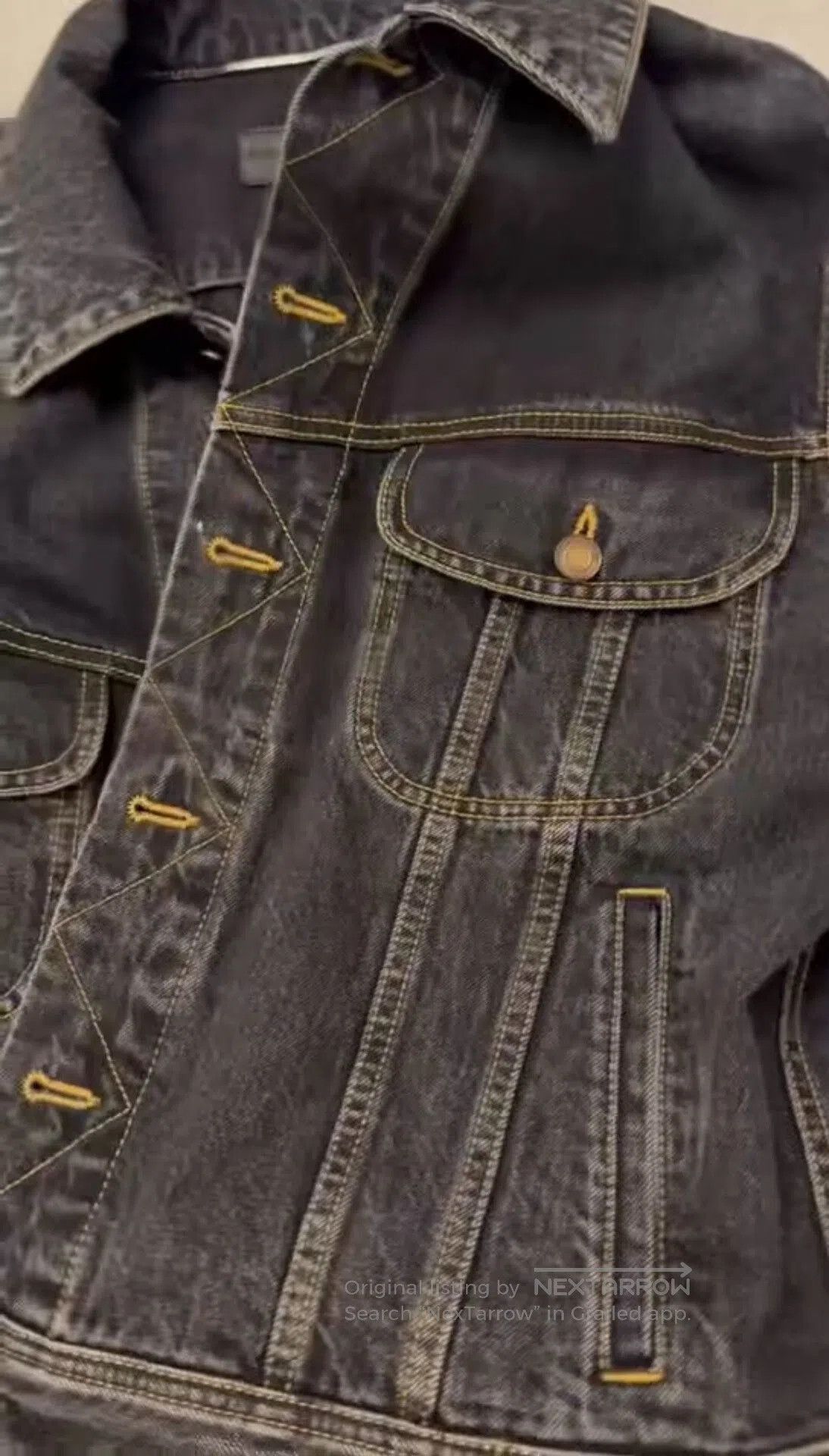 Saint Laurent Paris Saint Laurent Black Denim Jacket. Size US S / EU 44-46 / 1 - 7 Thumbnail