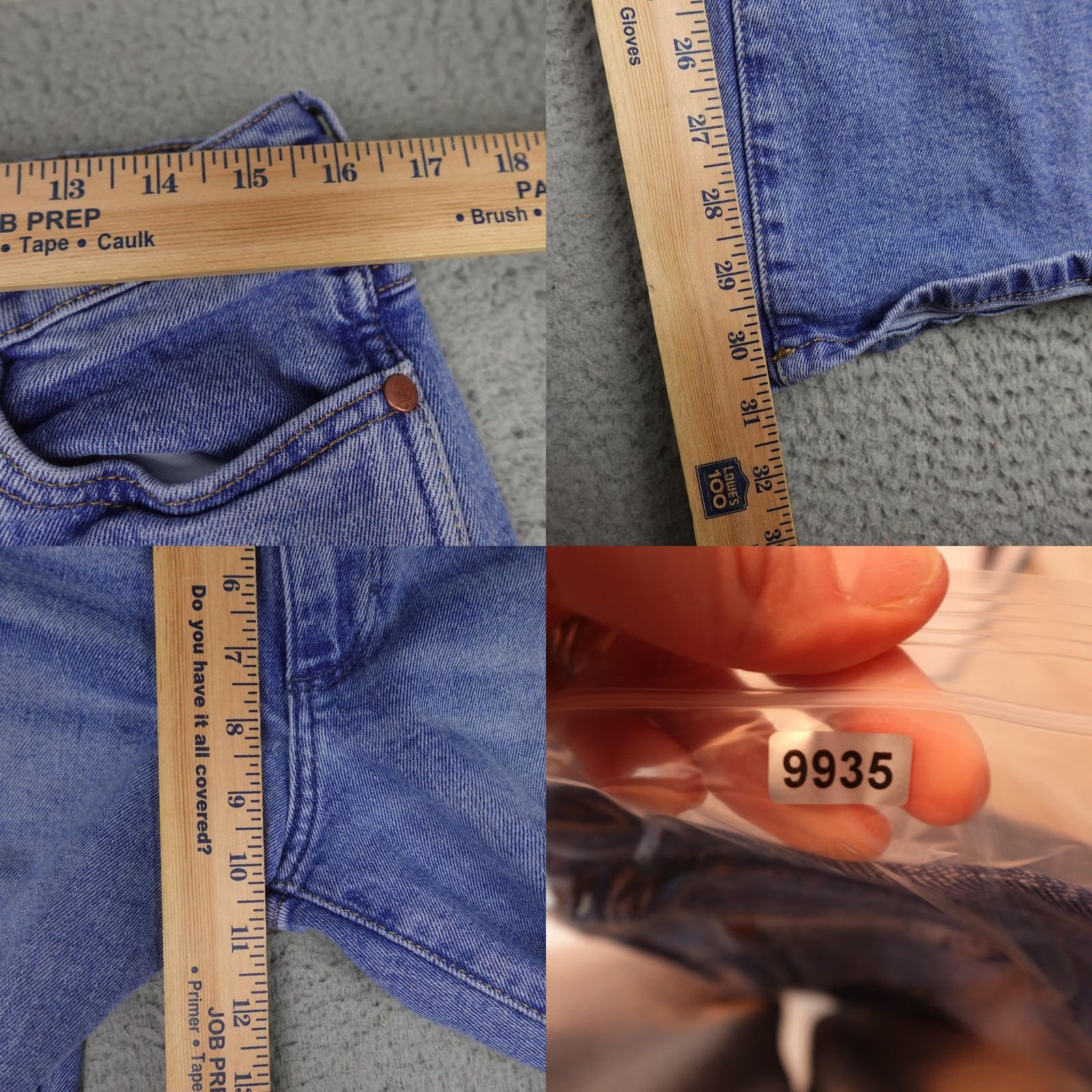 Wrangler Wrangler Wanderer Jeans Womens 31x32 Light Wash Flare Stretch Denim High Rise Size 24" / US 00 / IT 34 - 9 Thumbnail