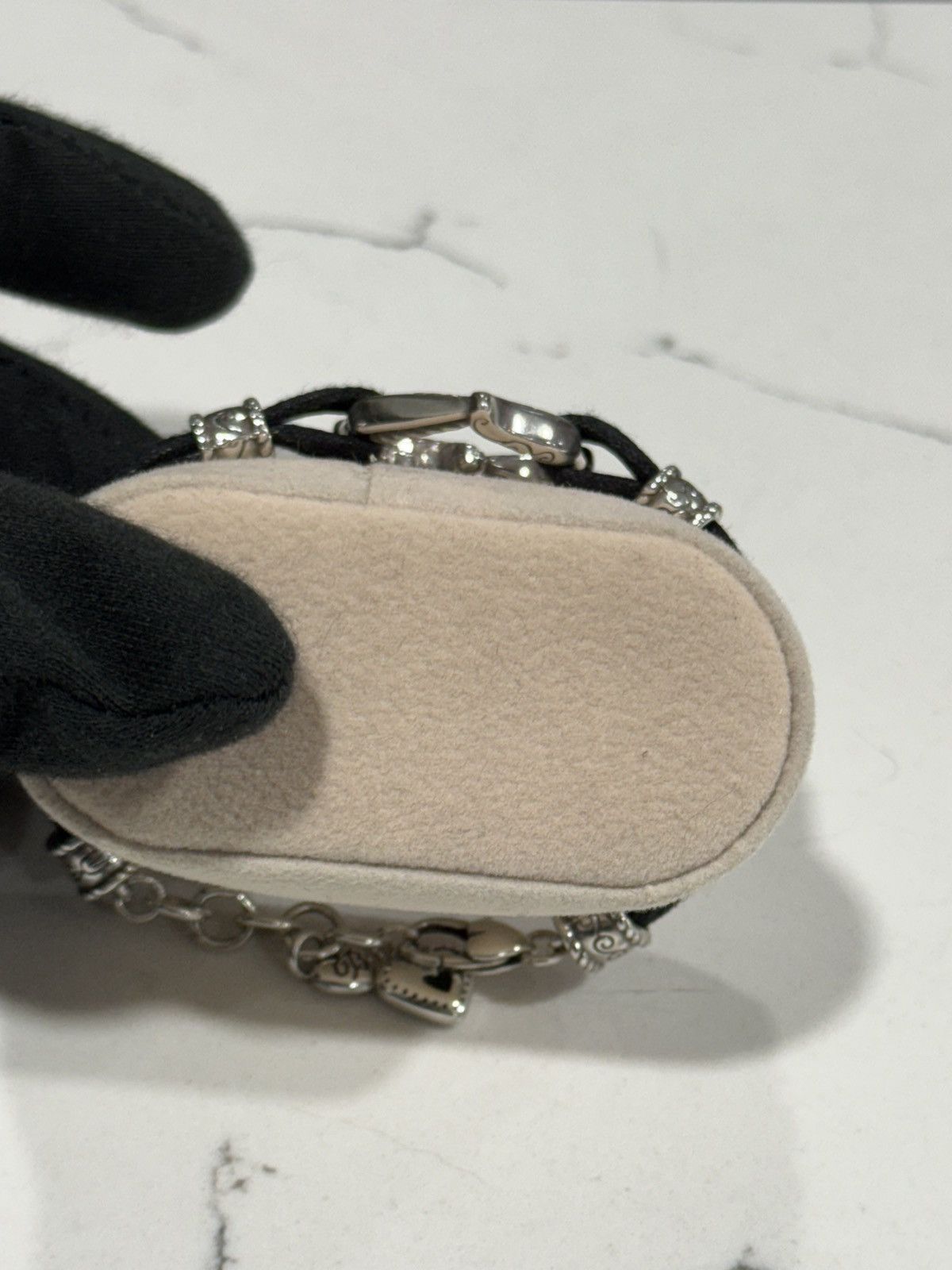 Brighton Brighton Heritage Heart Corded Bracelet Sterling Silver Size ONE SIZE - 14 Thumbnail